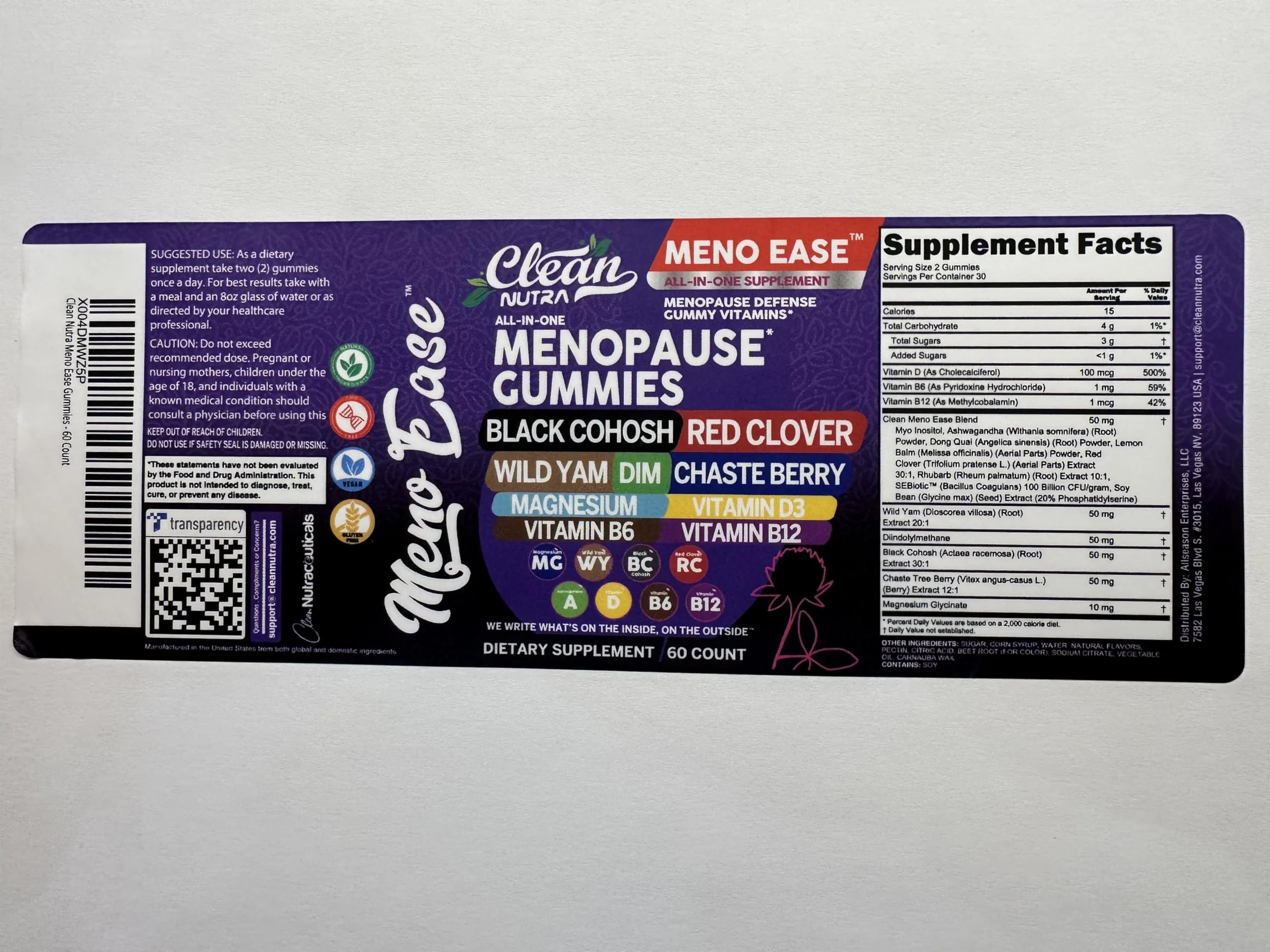 Clean Nutraceuticals Menopause Gummies for Women – Hormone Balance & Night Sweat Support - Image 9