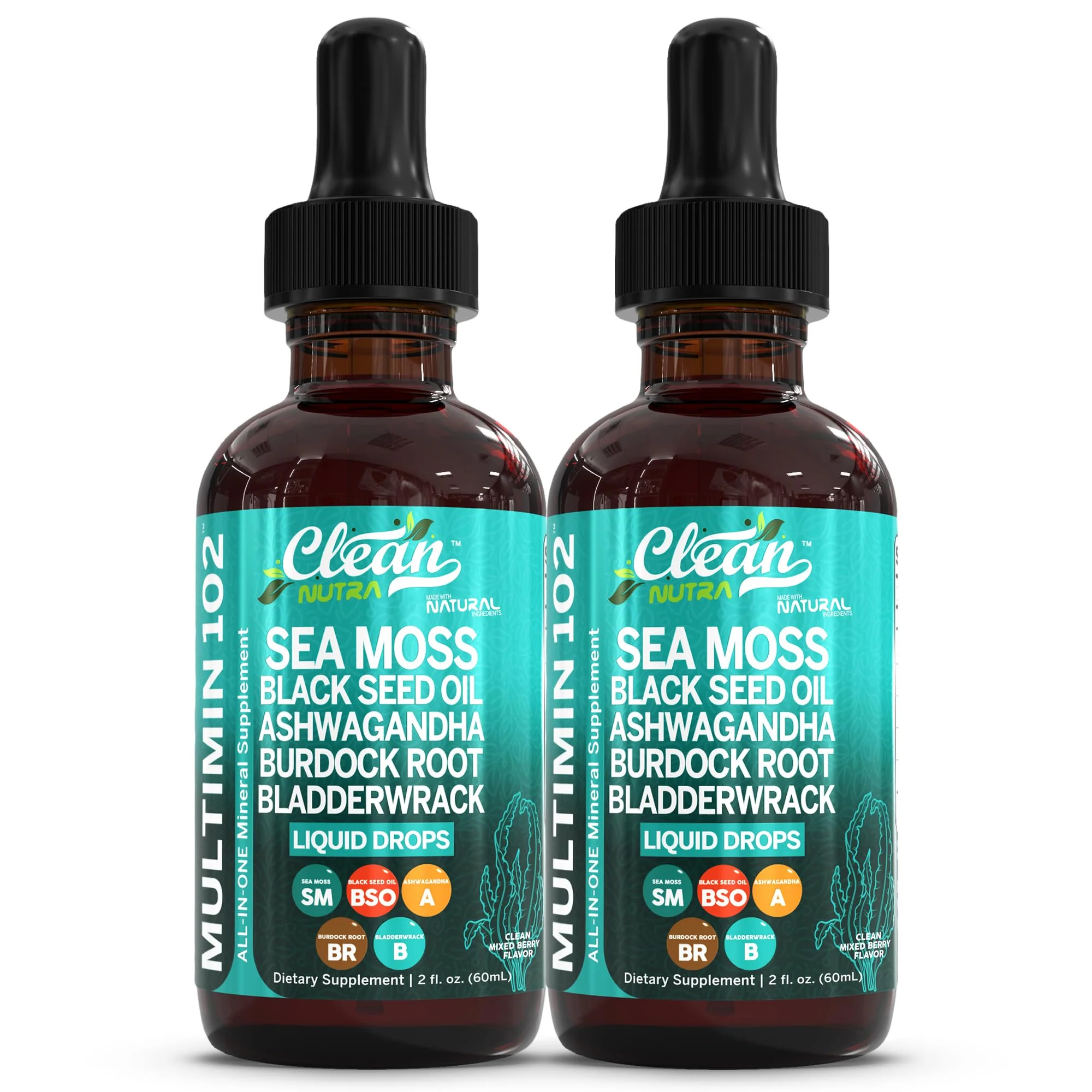 Clean Nutraceuticals Sea Moss Drops – Organic Multimineral Sea Moss Liquid with Ashwagandha & Black Seed Oil - Image 10