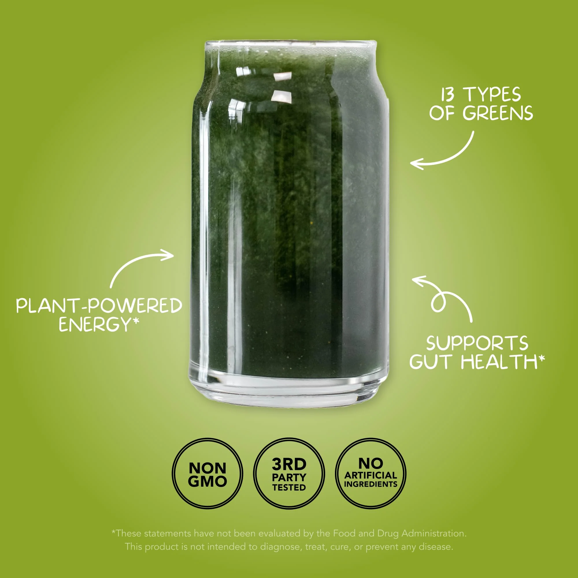 Clean Simple Eats Super Greens Powder — Green Apple Flavor, 30 Servings, Gluten Free - Image 9