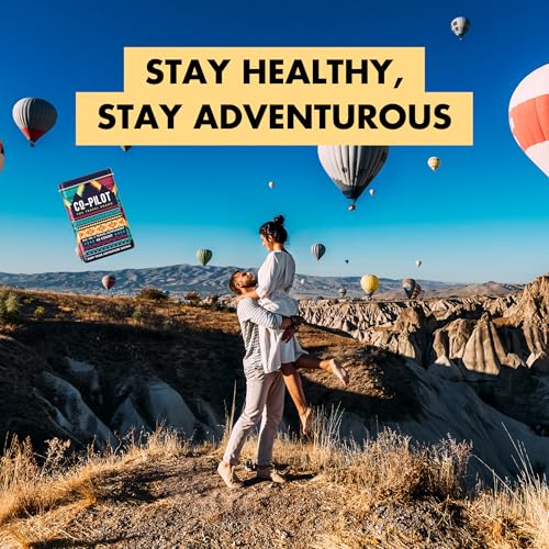 Co-Pilot Travel Brand 2 Pack - Jet Lag Prevention, Ashwagandha, Rhodiola, D3+ for Immune Support | Vegan 120 Count - Image 9
