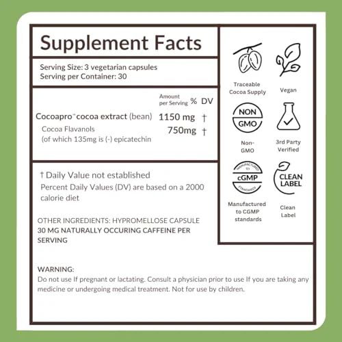 CocoaVia Memory+ Brain Supplement - 90 Day, 750 mg Cocoa Flavanols, Vegan & Gluten Free, 3-Pack - Image 18