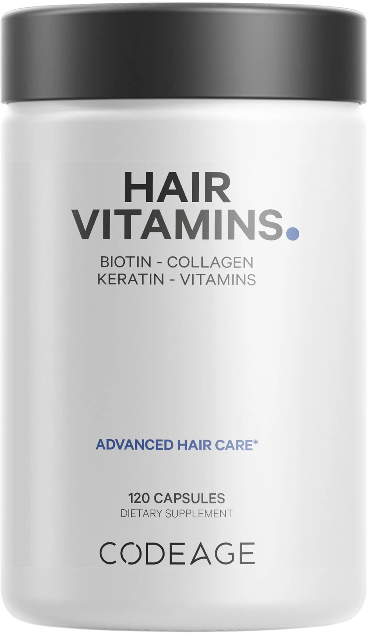 Codeage Hair Vitamins 10000 mcg Biotin – Hair Nutrition with Collagen, Keratin & Probiotics | 120 Capsules - Image 10