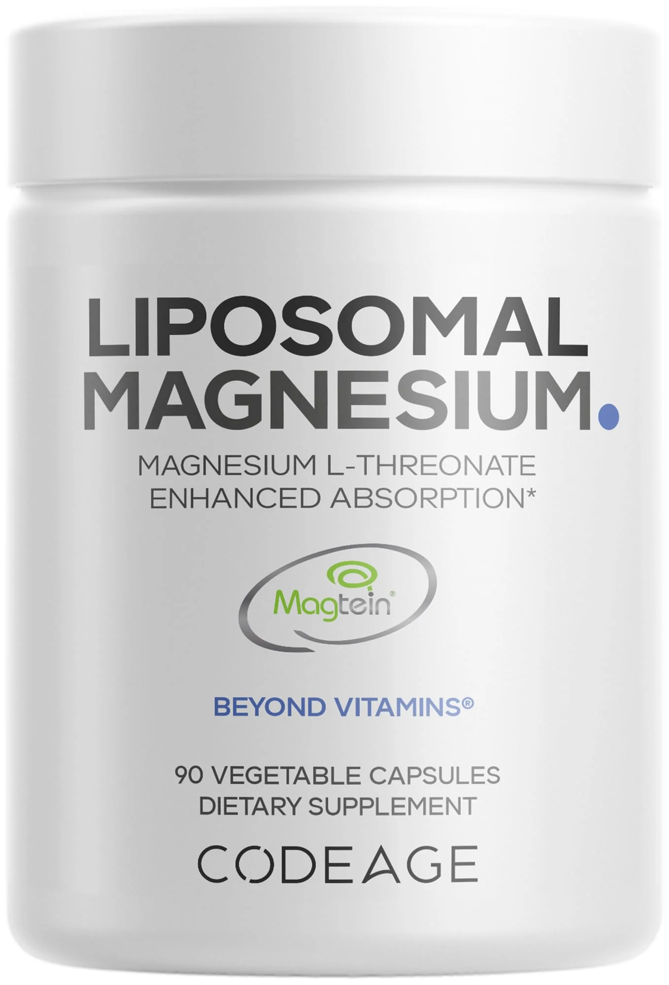 Codeage Liposomal Magnesium L-Threonate – Magtein for Brain Health & Memory Support, 90 Capsules - Image 10