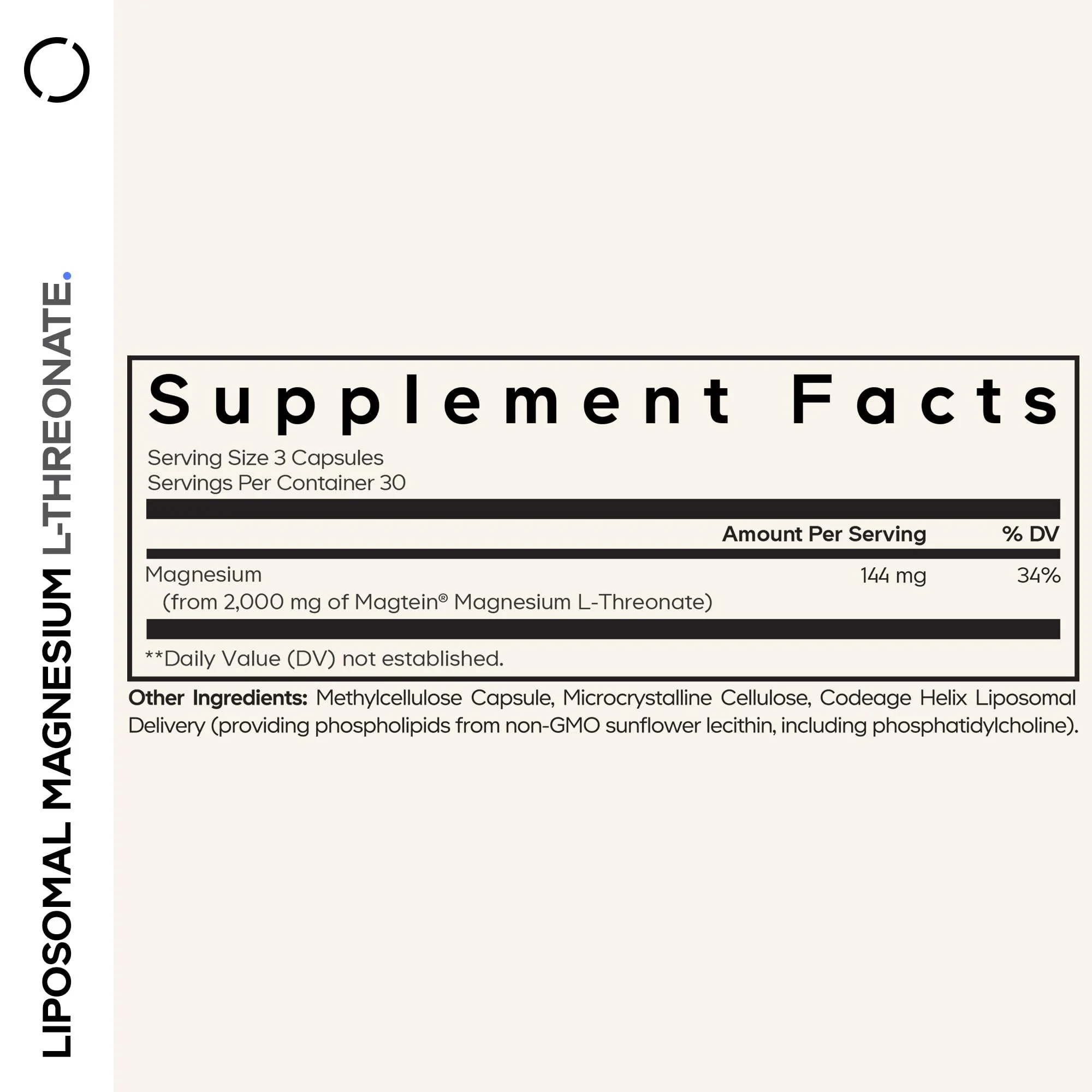 Codeage Liposomal Magnesium L-Threonate – Magtein for Brain Health & Memory Support, 90 Capsules - Image 11