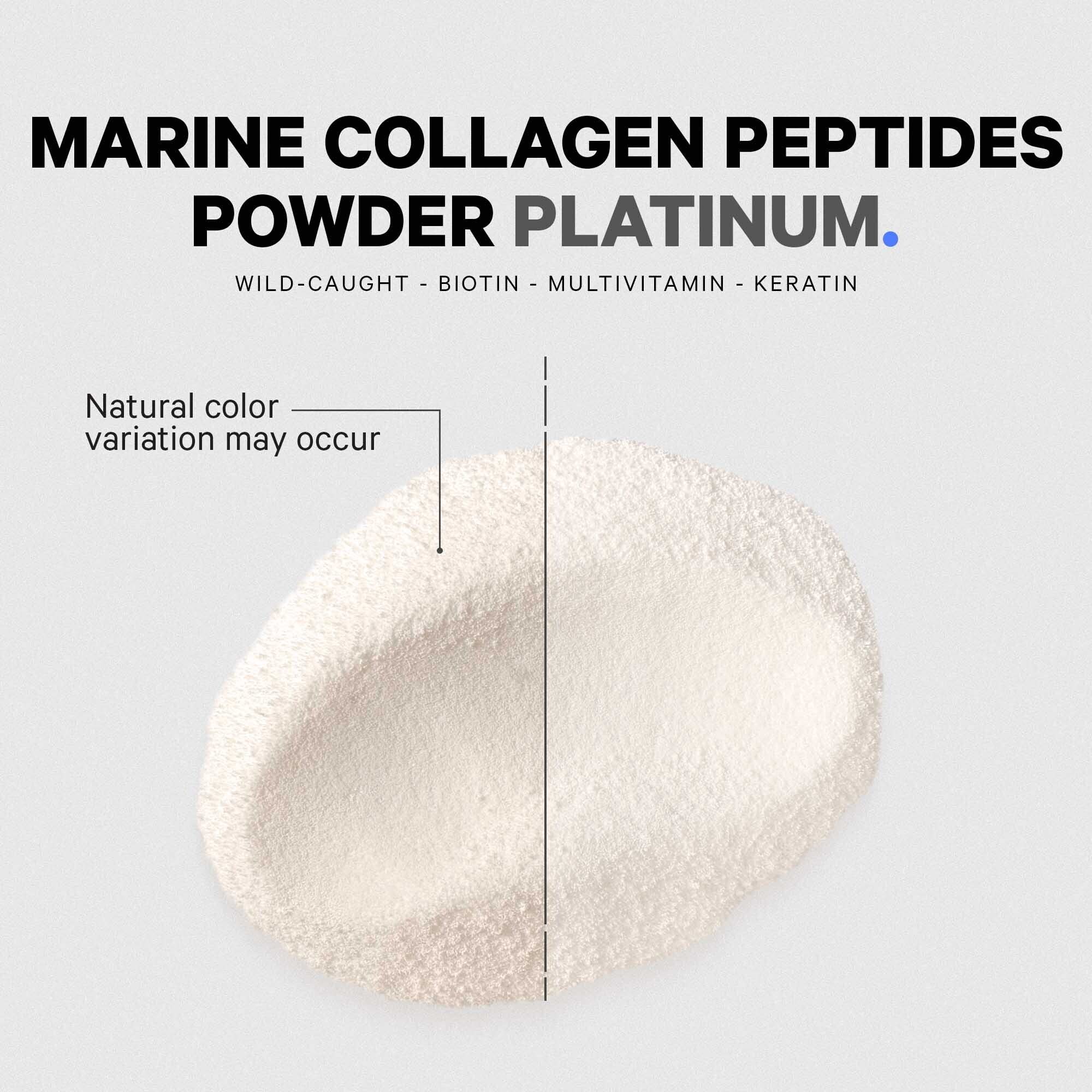 Codeage Marine Collagen Platinum — Wild-Caught Marine Collagen Peptides with Biotin 10,000 mcg, Vitamin C, D3 & B6, Keratin & Hyaluronic Acid (Non-GMO, 11.5 oz) - Image 7