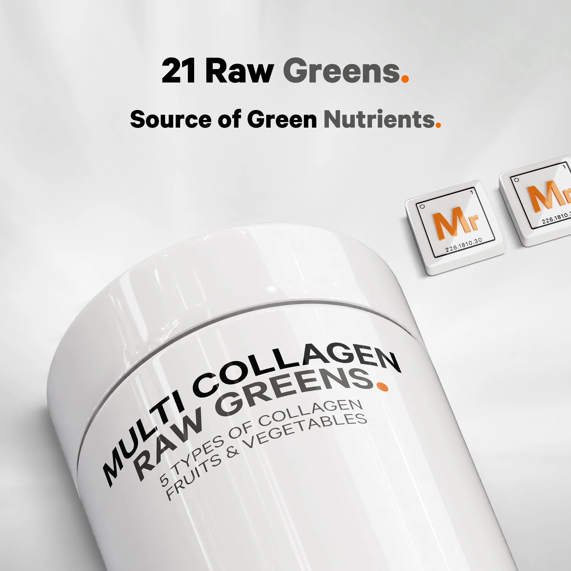 Codeage Multi Collagen Protein + Organic Raw Greens Capsules – 5 Types, 21 Fruits & Veggies, Grass-Fed Hydrolyzed Collagen, 180 Count - Image 5