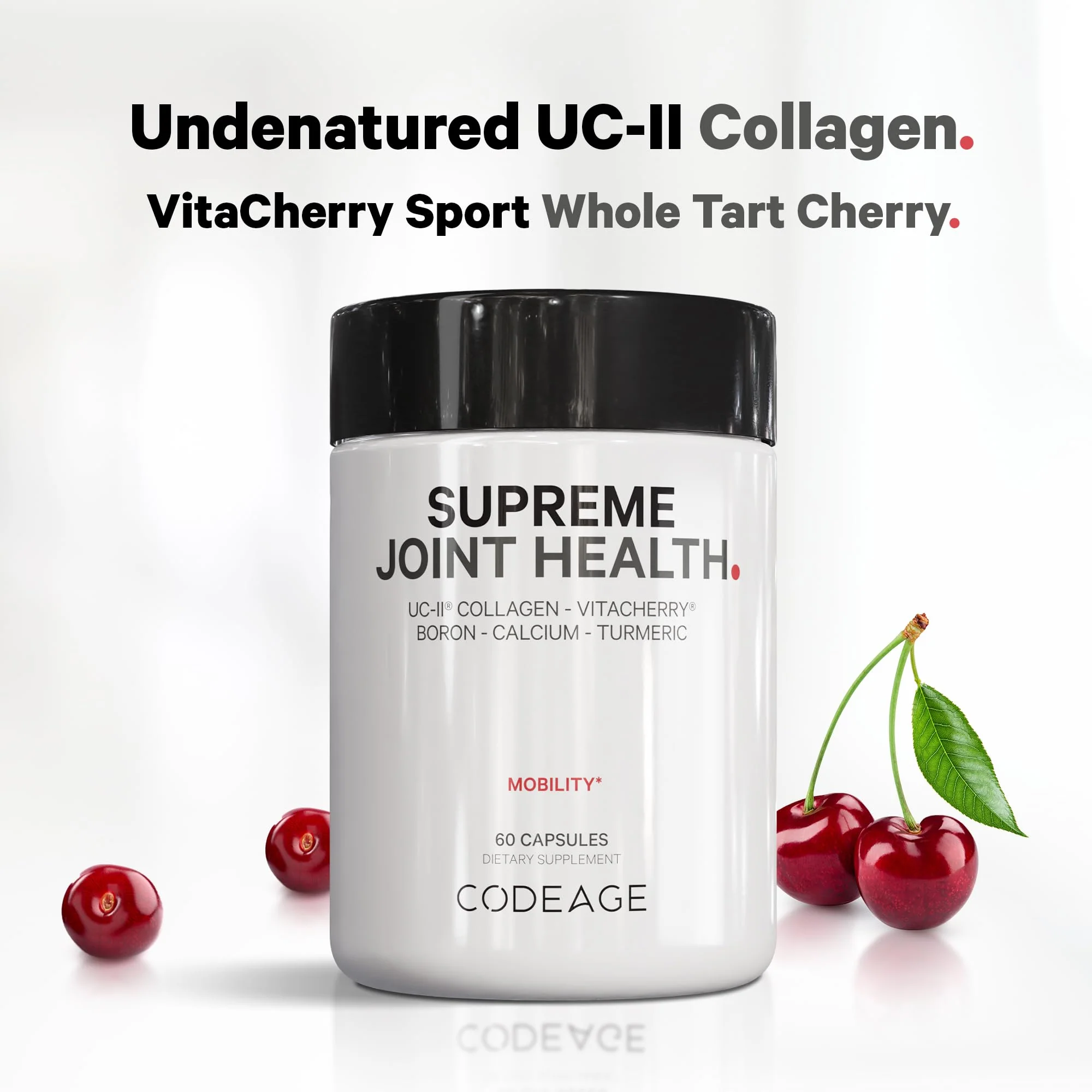 Codeage Supreme Joint Health UC-II Collagen Capsules with VitaCherry Sport – Hyaluronic Acid, Turmeric & Boswellia | 60 Count | Non-GMO - Image 4