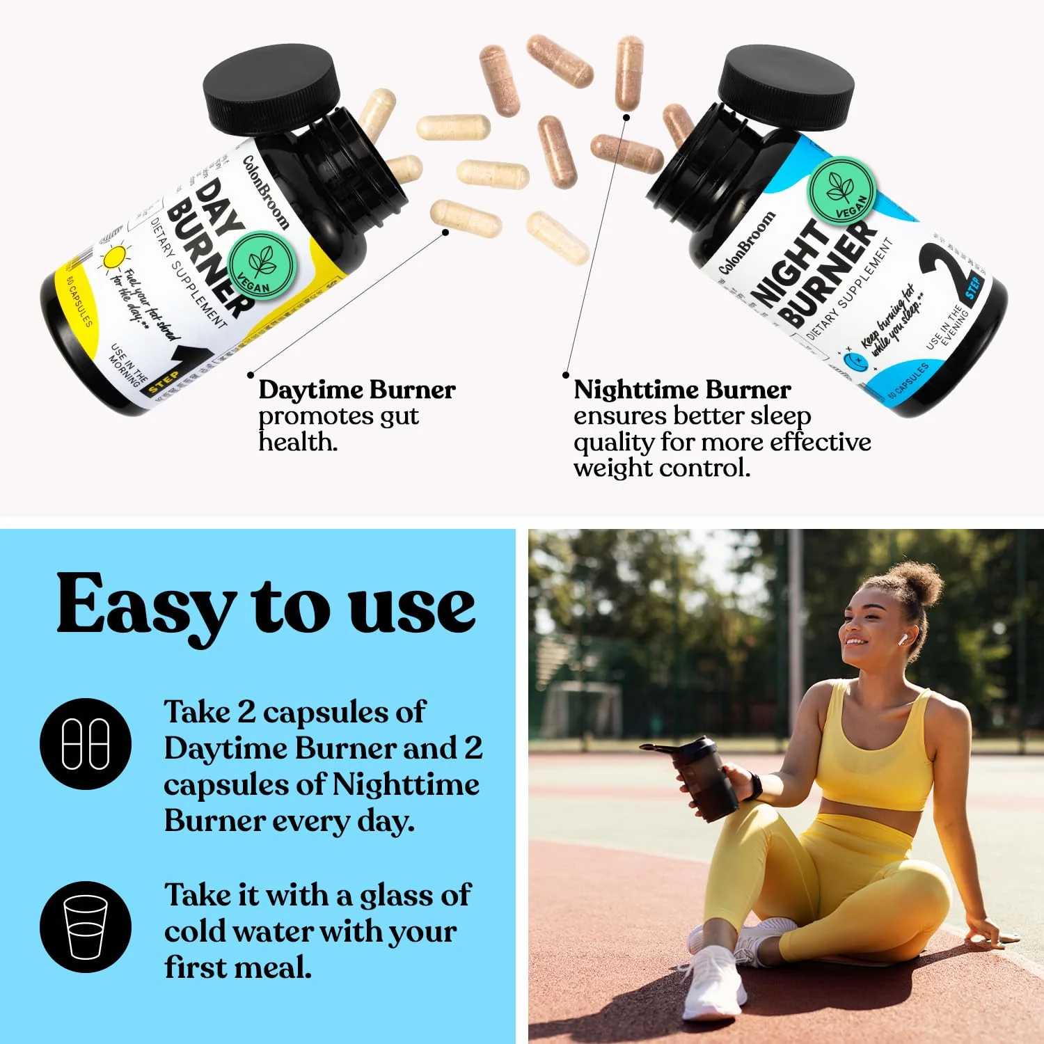 ColonBroom Day & Night Burner – 60 Vegan Capsules (Women & Men) - Image 3