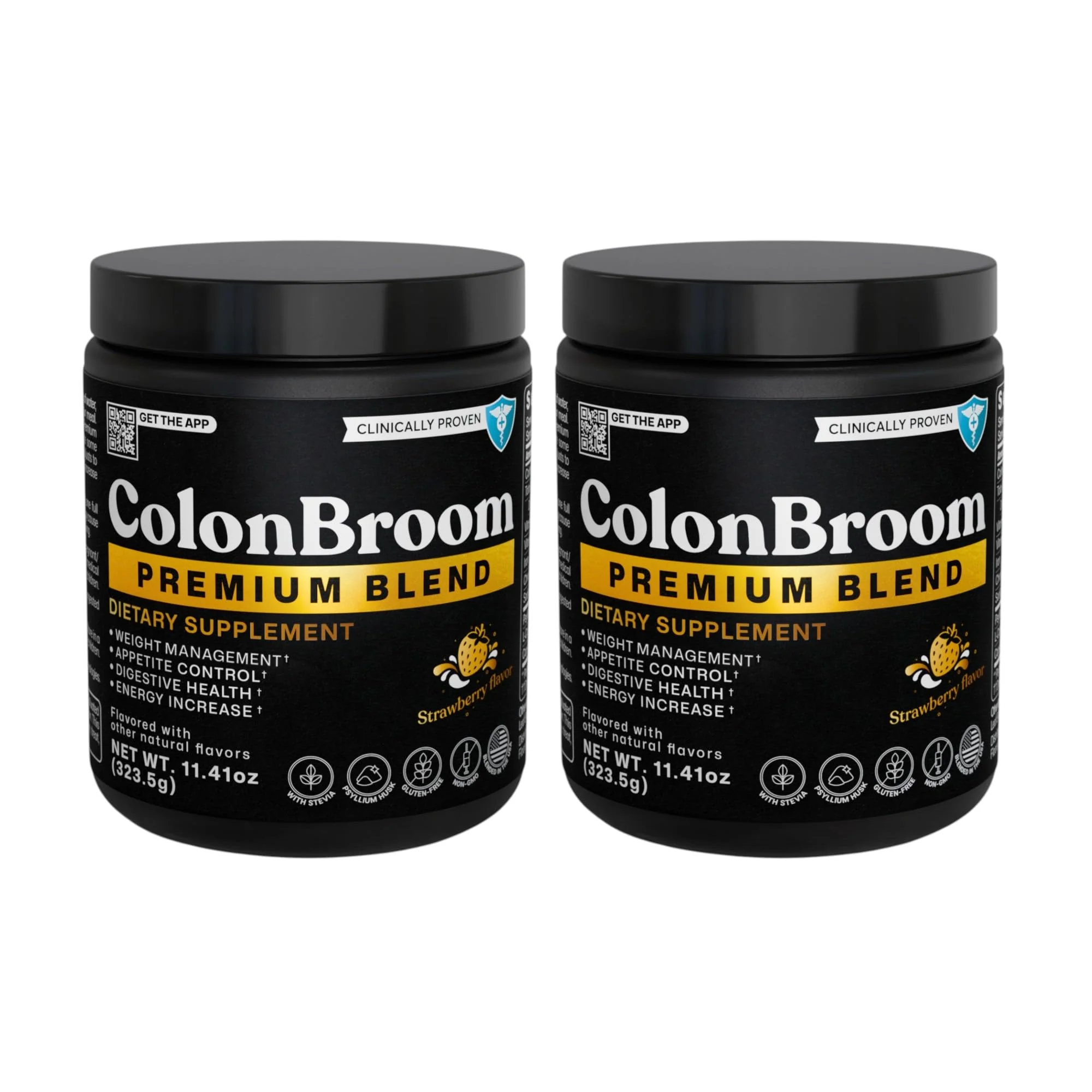 ColonBroom Premium Weight Management Supplement (Strawberry) - Psyllium Husk Fiber Powder Drink - Gluten Free, Non-GMO, 100 Servings - Image 9