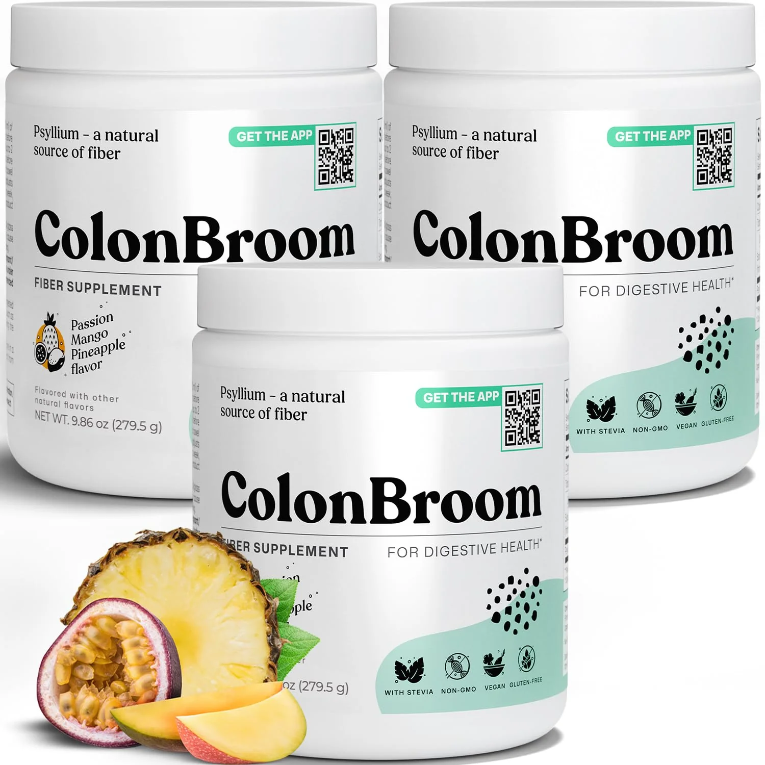 ColonBroom Psyllium Husk Powder with Stevia (Tropical Fruits) – Colon Cleanse & Digestive Fiber Powder – 150 Servings - Image 9