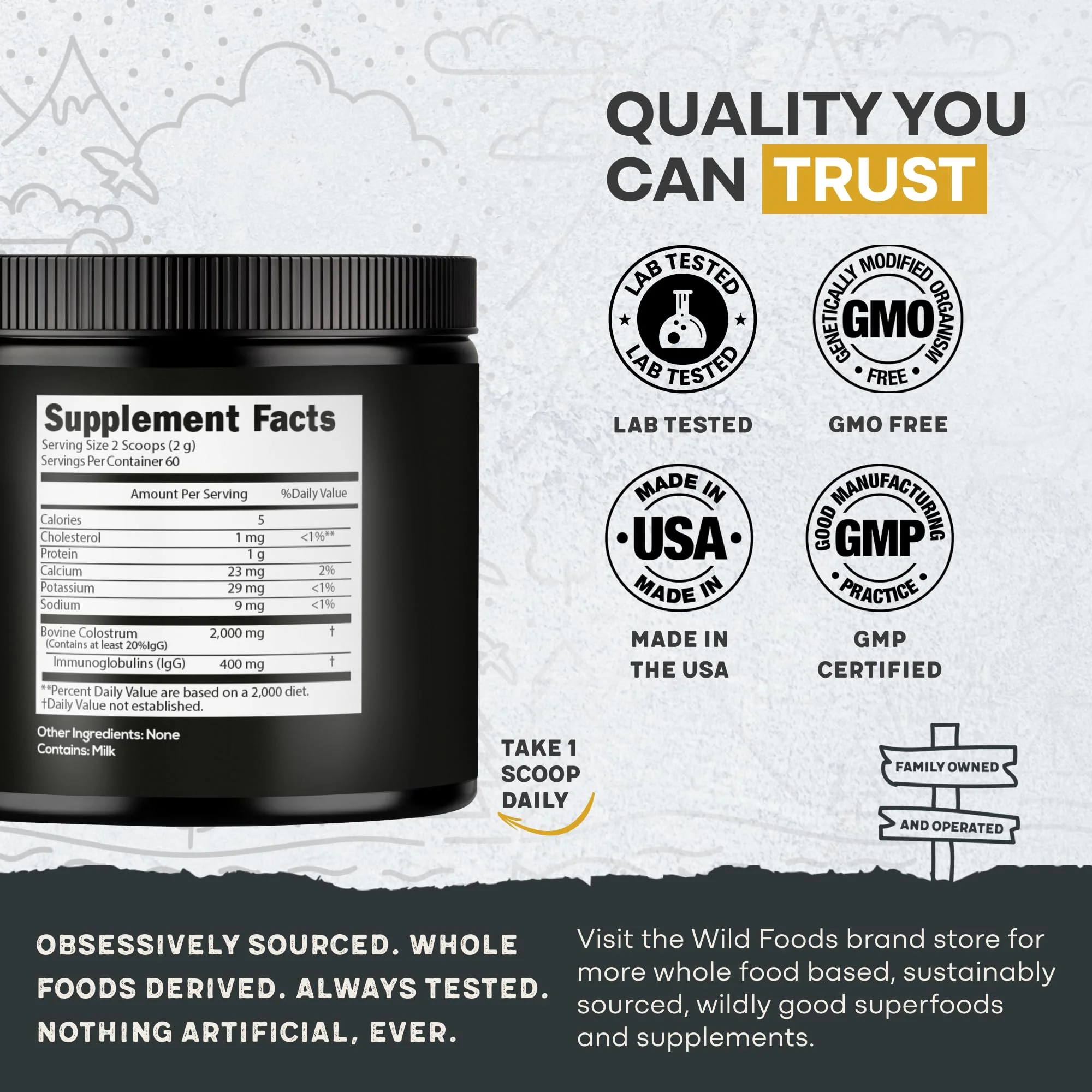 Colostrum Powder Unflavored – 120g, Grass-Fed Bovine Colostrum for Immune, Gut & Energy Support - Image 10