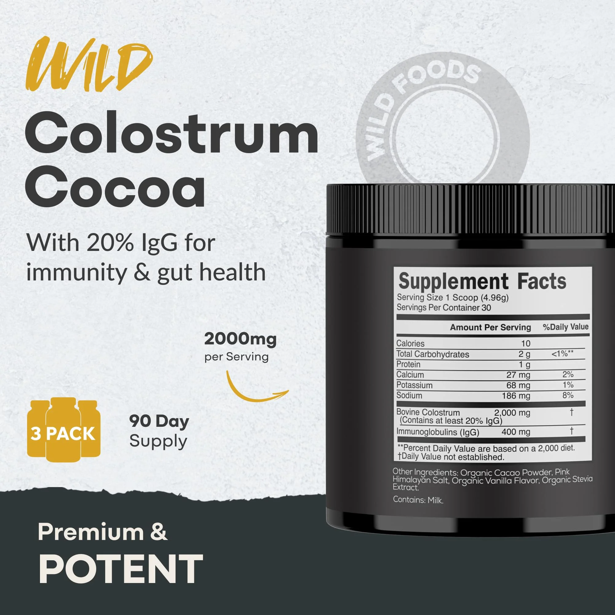 Colostrum Supplement | Grass-Fed Bovine Colostrum Powder with 2000mg & 400mg IgG – Gut, Immunity, Skin - Image 8
