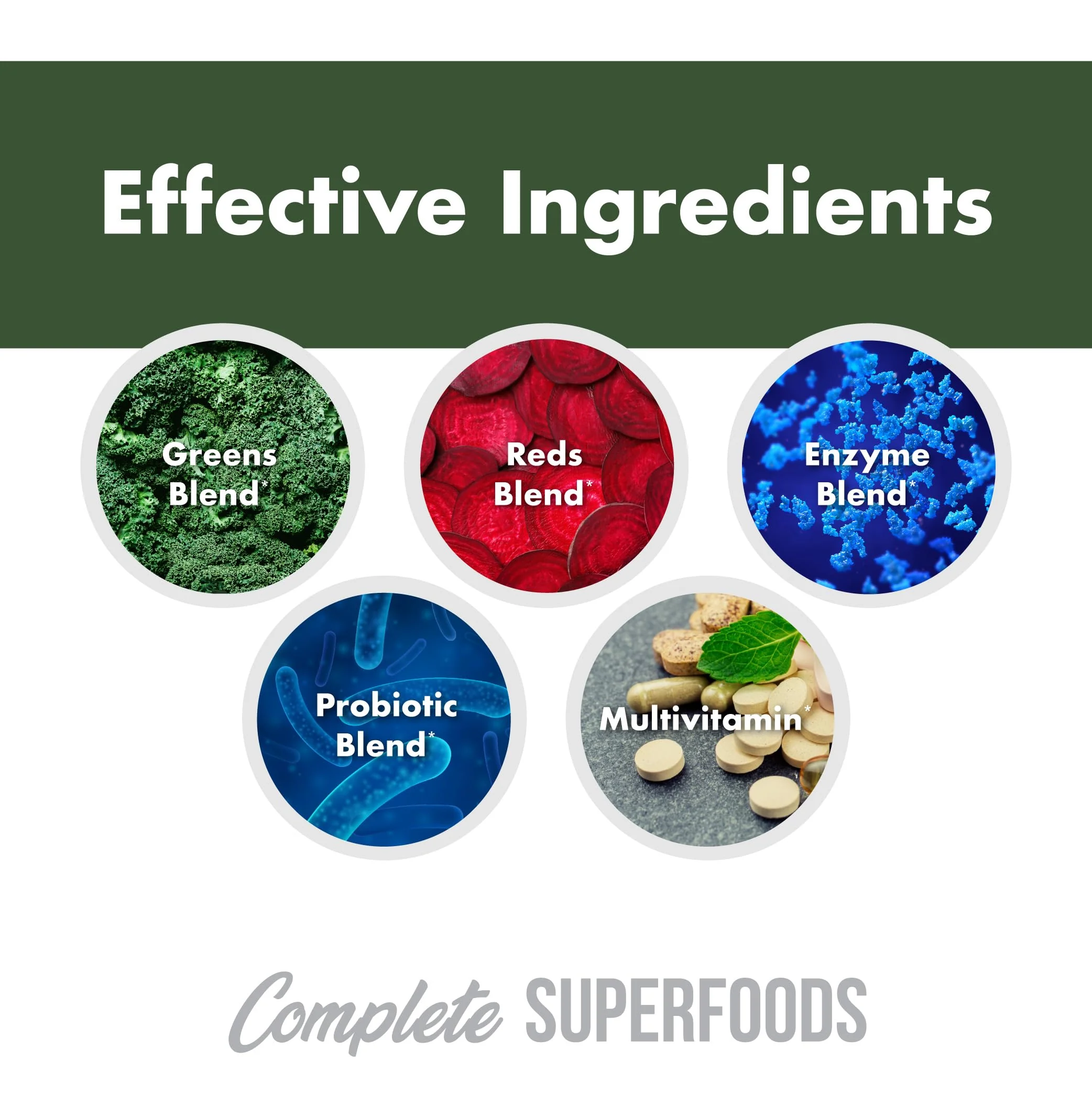 Complete Superfoods, Complete Spectrum Multivitamin, Greens and Reds Blend, Enzymes, Probiotics – Pineapple Strawberry, 30 Stick Packs - Image 6