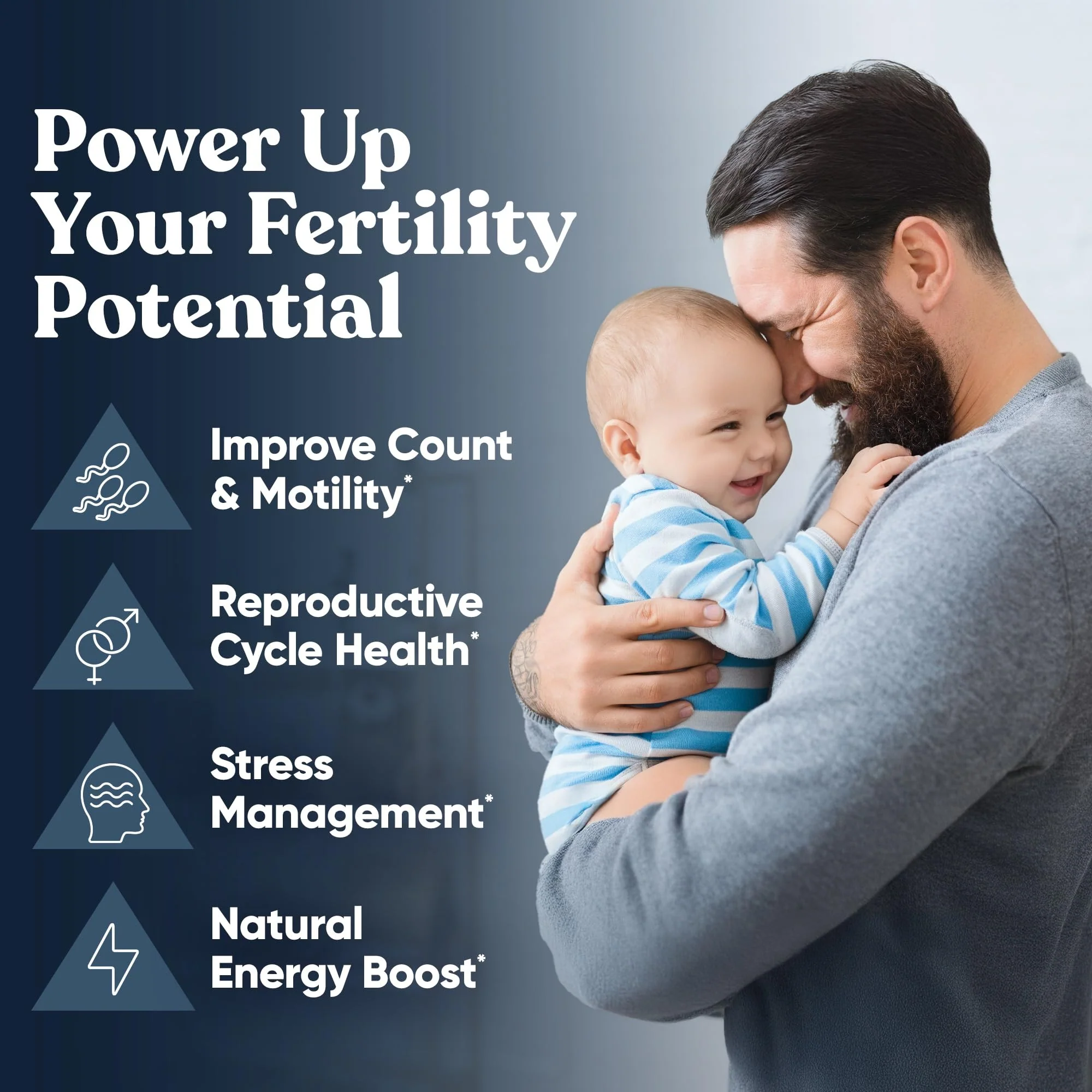Conception For Him – Men’s Fertility Supplements (Ashwagandha, Folate, Zinc, Magnesium) – 120 Veg Soft Capsules - Image 2