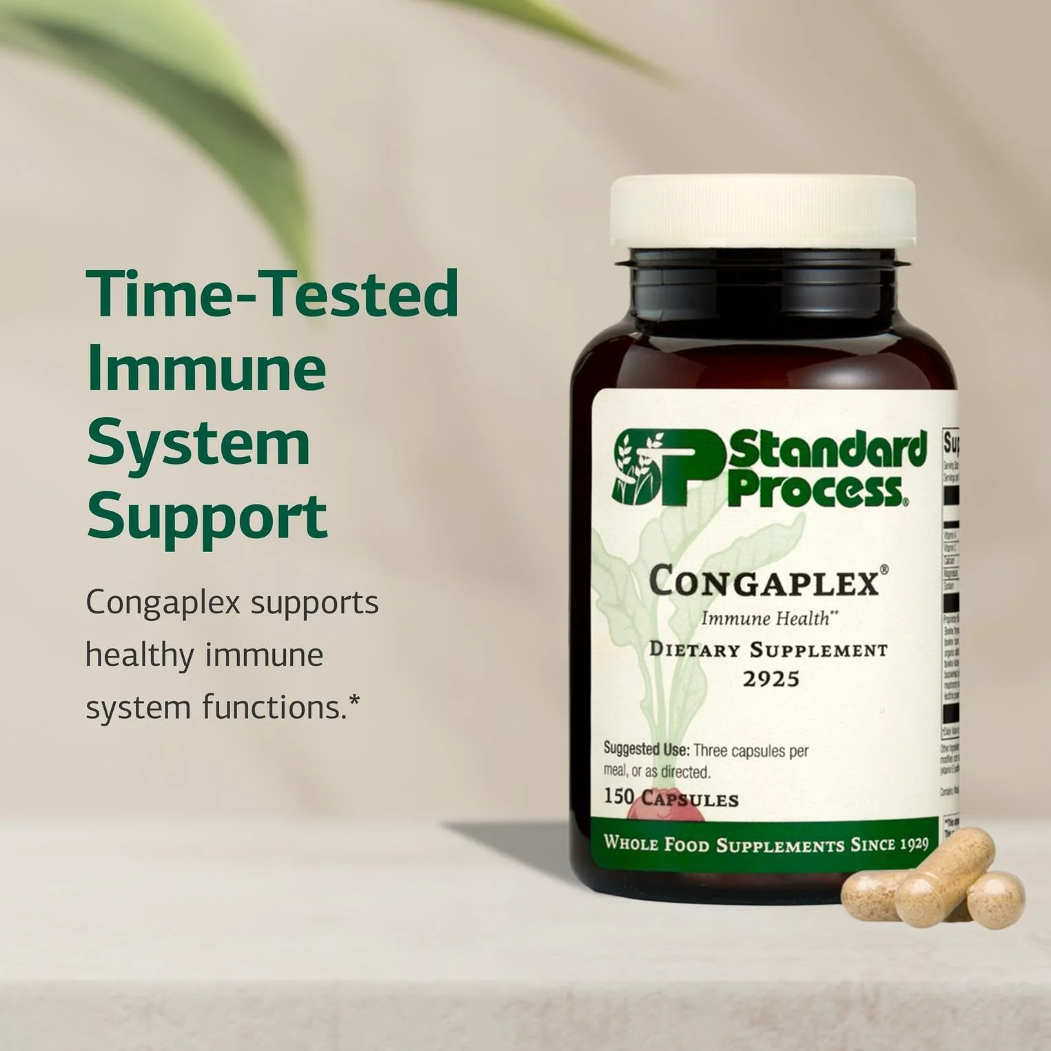 Congaplex Thymus Gland Support - Immune Health Capsule Supplement, 150 Capsules | Standard Process Inc. - Image 10