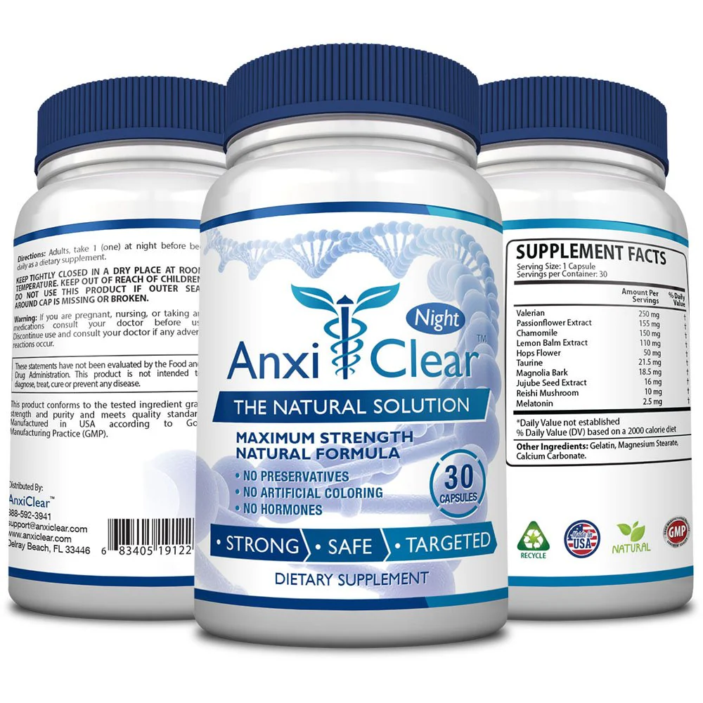 Consumer Health AnxiClear - Boosts Mood, Calms The Mind, Elevates Serotonin Levels - 5-HTP, L-thianine - 1 Day + 1 Night - Image 2