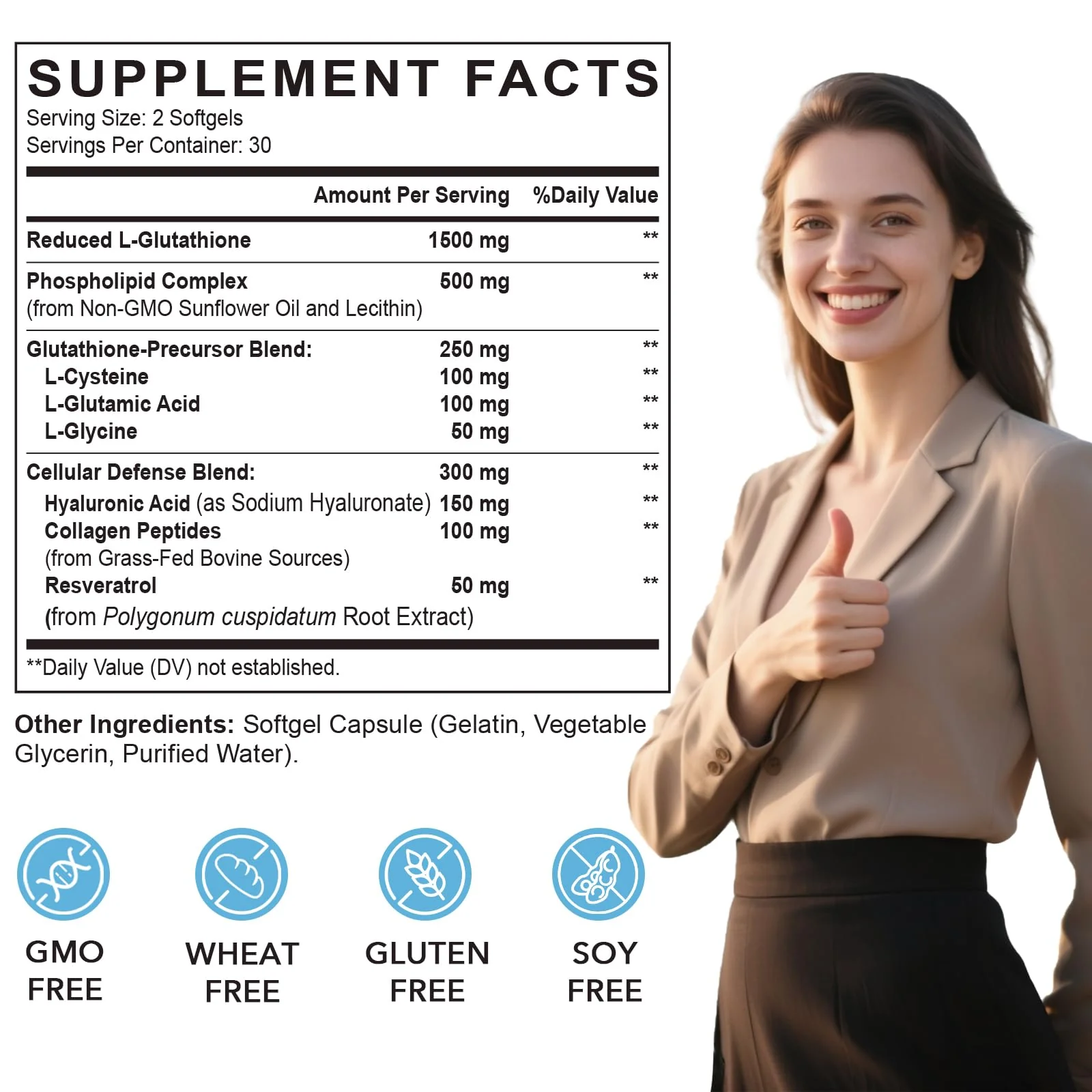 CORPORALIGHT Liposomal Glutathione Softgels | Enhanced Absorption, Immune Support & Liver Detox | 180 Softgels - Image 9