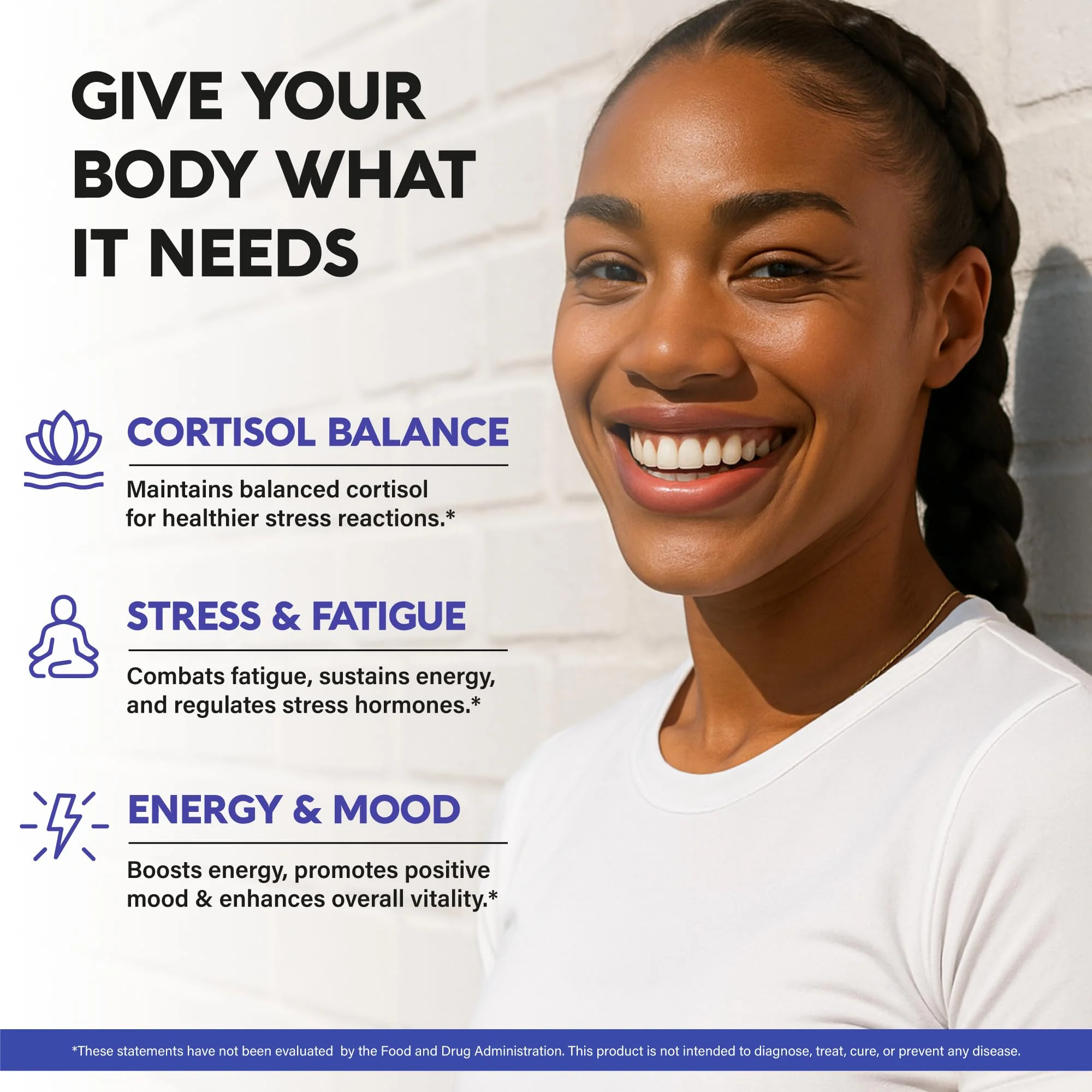 Cortisol Support for Women – Plant-Based Balance (Ashwagandha, Rhodiola, L-Theanine) | Nutraharmony - Image 3