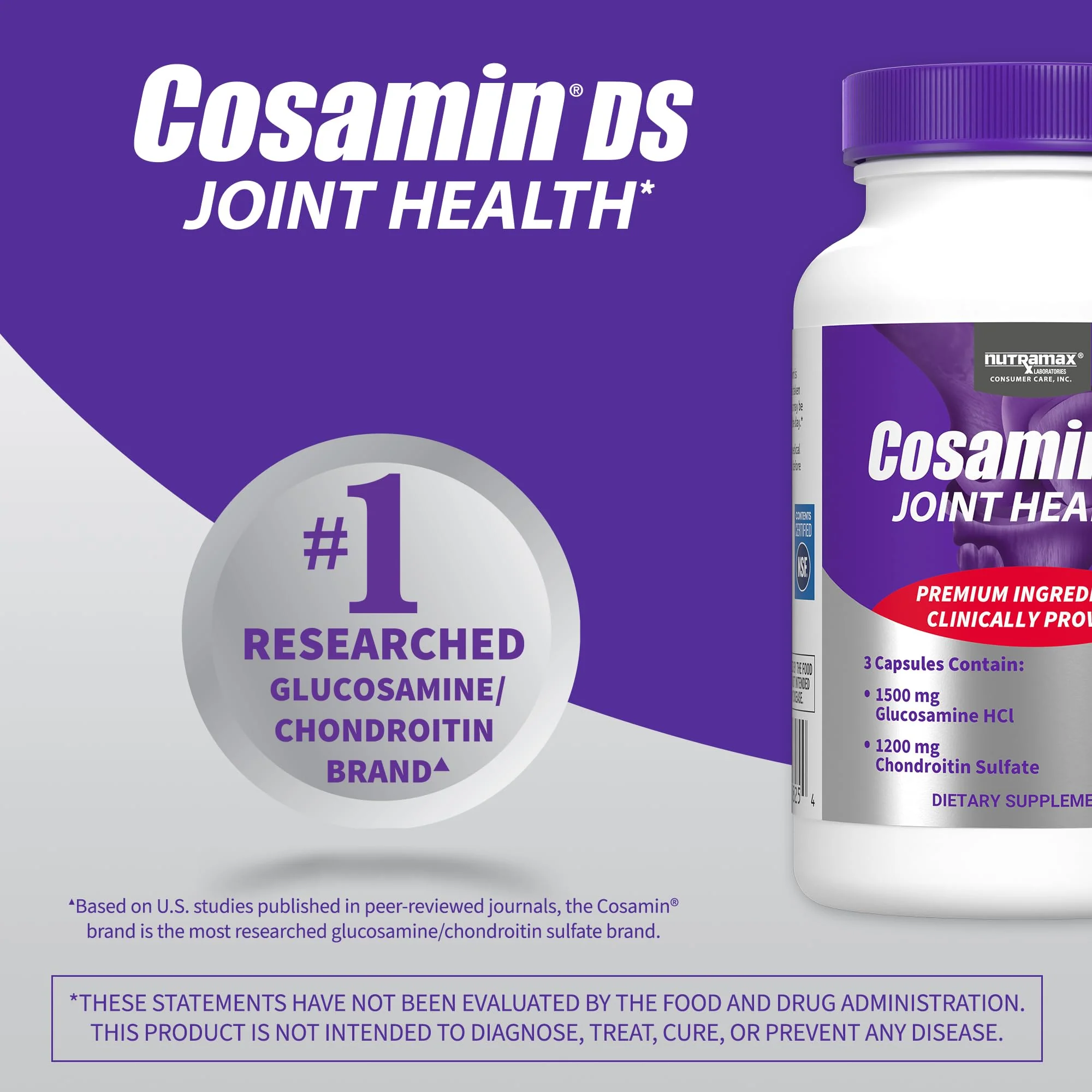 Cosamin DS Joint Health – Glucosamine & Chondroitin, 108 Caps - Image 6