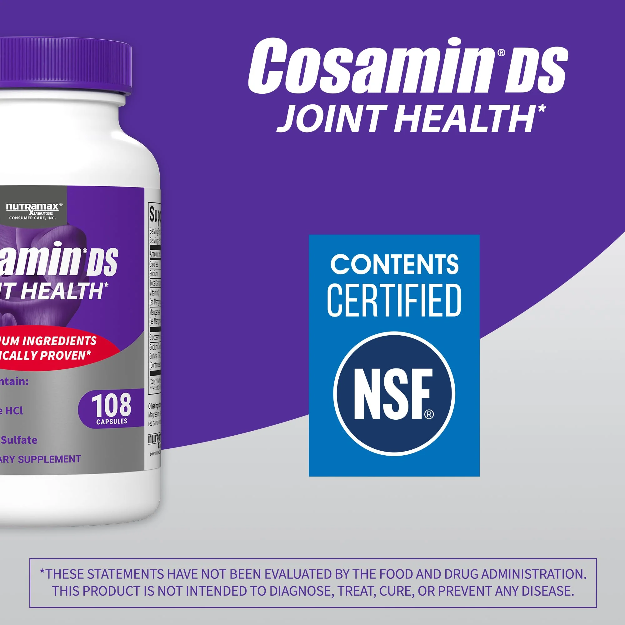Cosamin DS Joint Health – Glucosamine & Chondroitin, 108 Caps - Image 7
