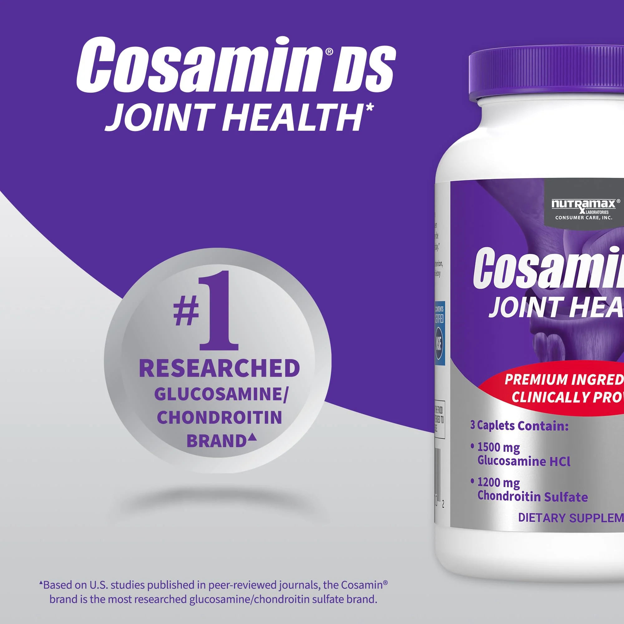 Cosamin DS Joint Health – Glucosamine & Chondroitin – Nutramax 150 Caplets - Image 4
