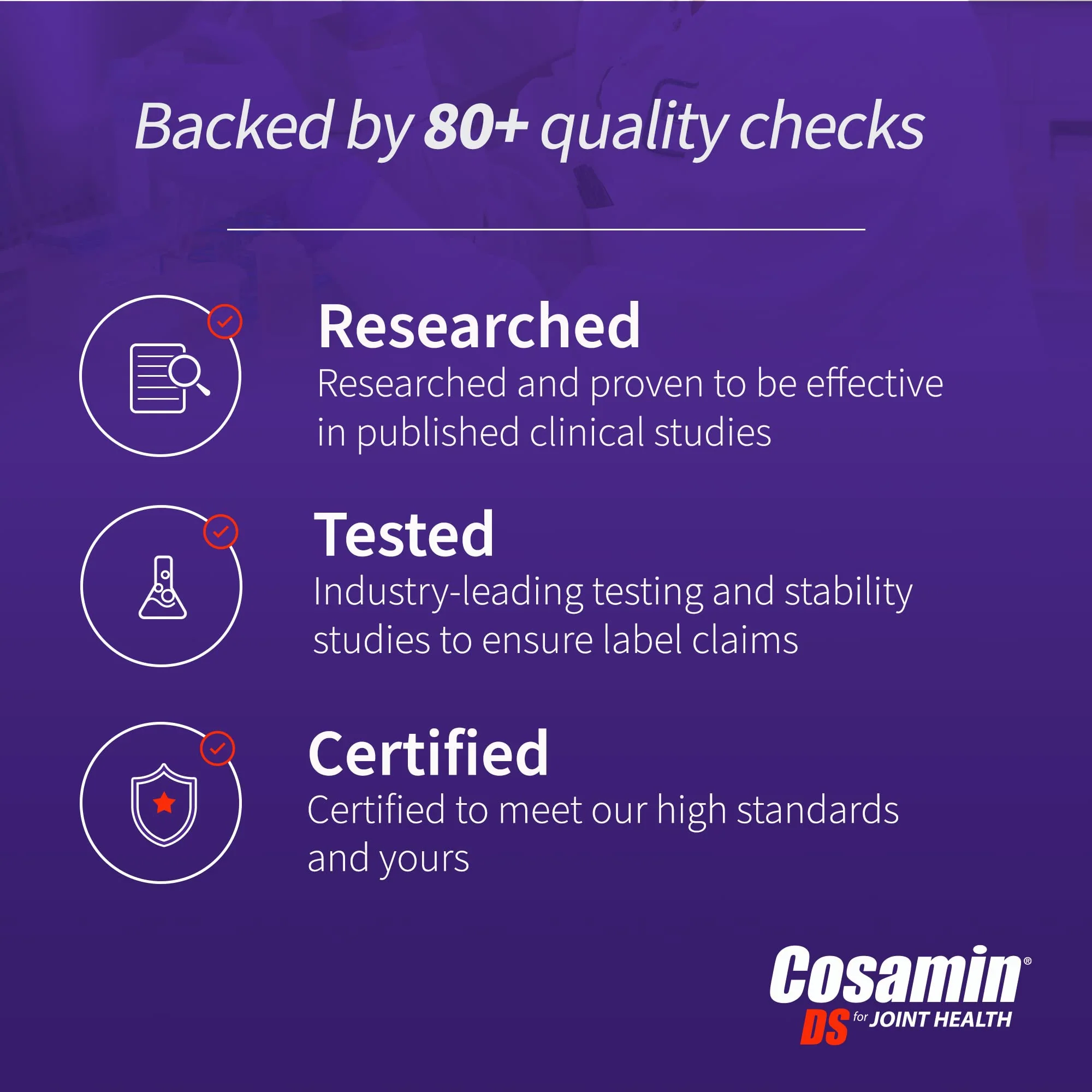 Cosamin DS Joint Health – Glucosamine & Chondroitin – Nutramax 150 Caplets - Image 6
