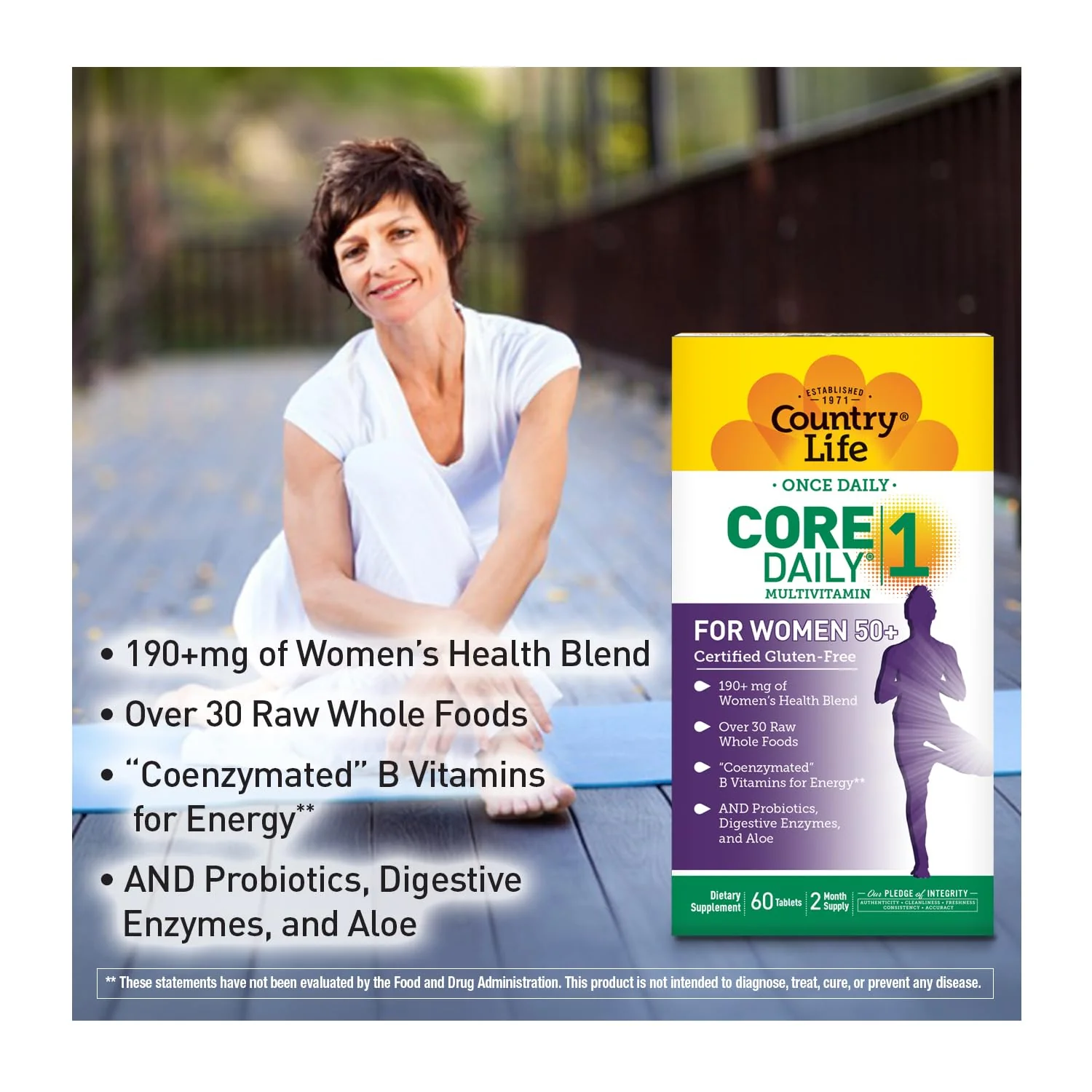 Country Life CORE Daily-1 for Women 50+ Multivitamin | Complete Daily Nutrition - Image 3