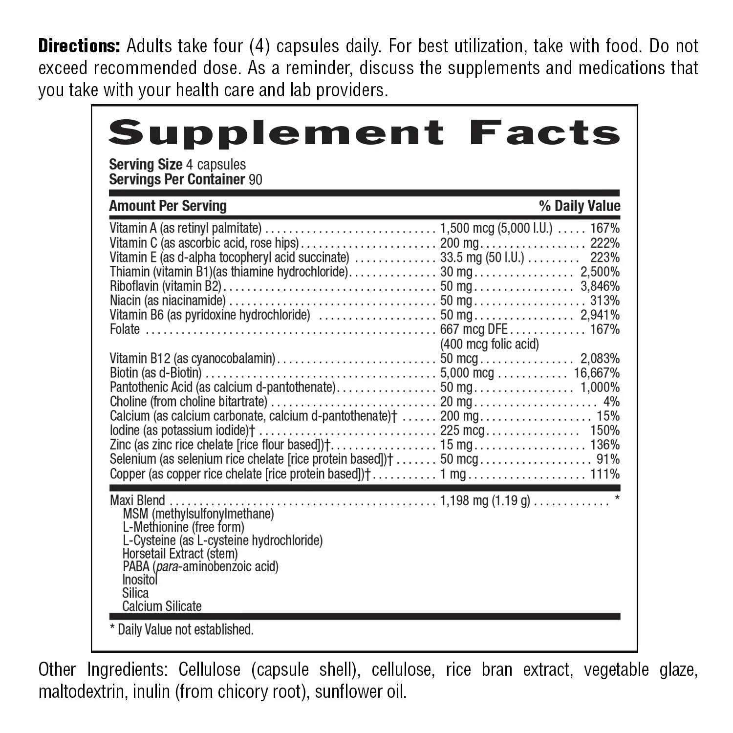 Country Life Maxi-Hair Plus 5000 mcg Biotin – Gluten Free & Vegetarian, 360 Capsules - Image 5