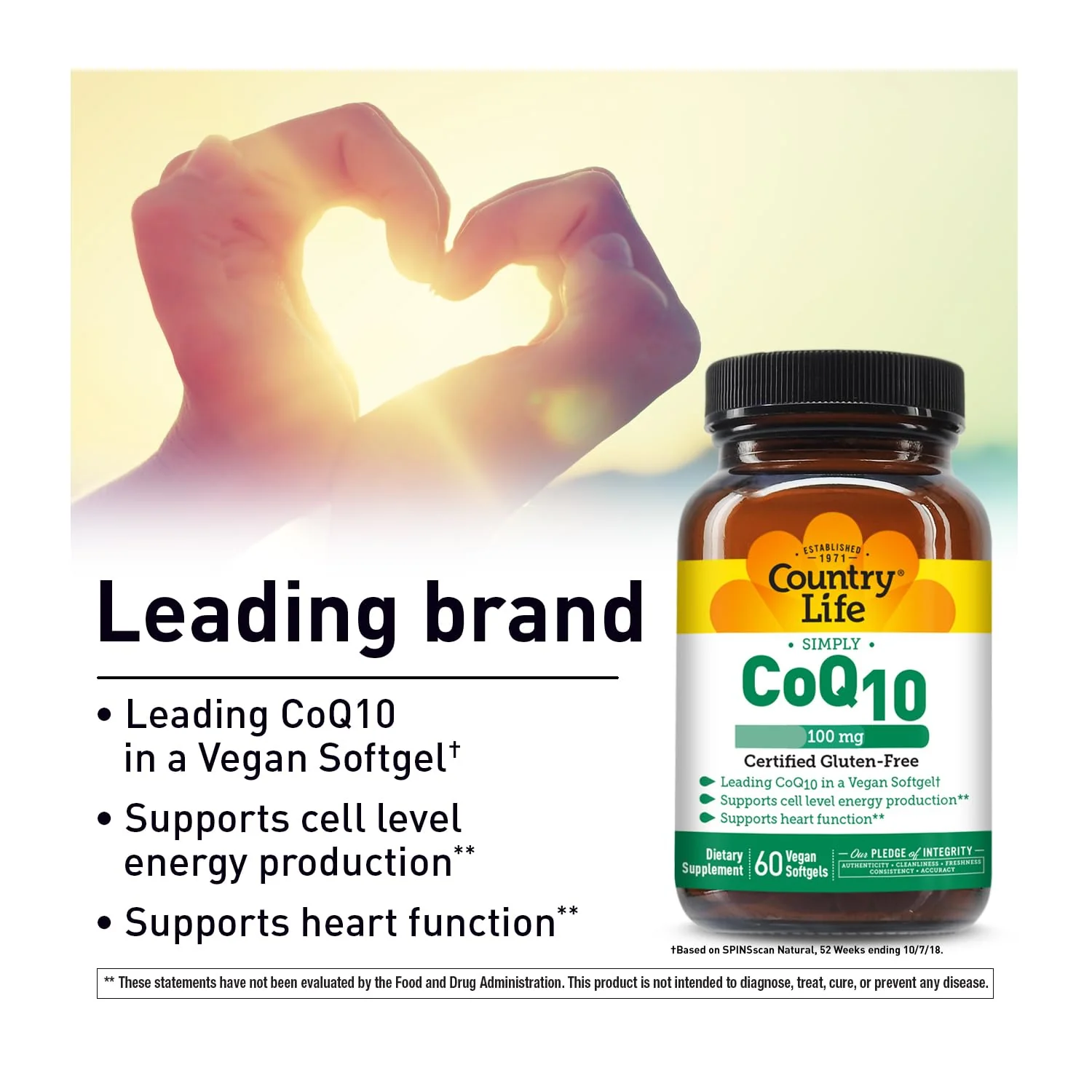 Country Life Simply CoQ10 100mg – Heart Health & Cellular Energy - Image 2