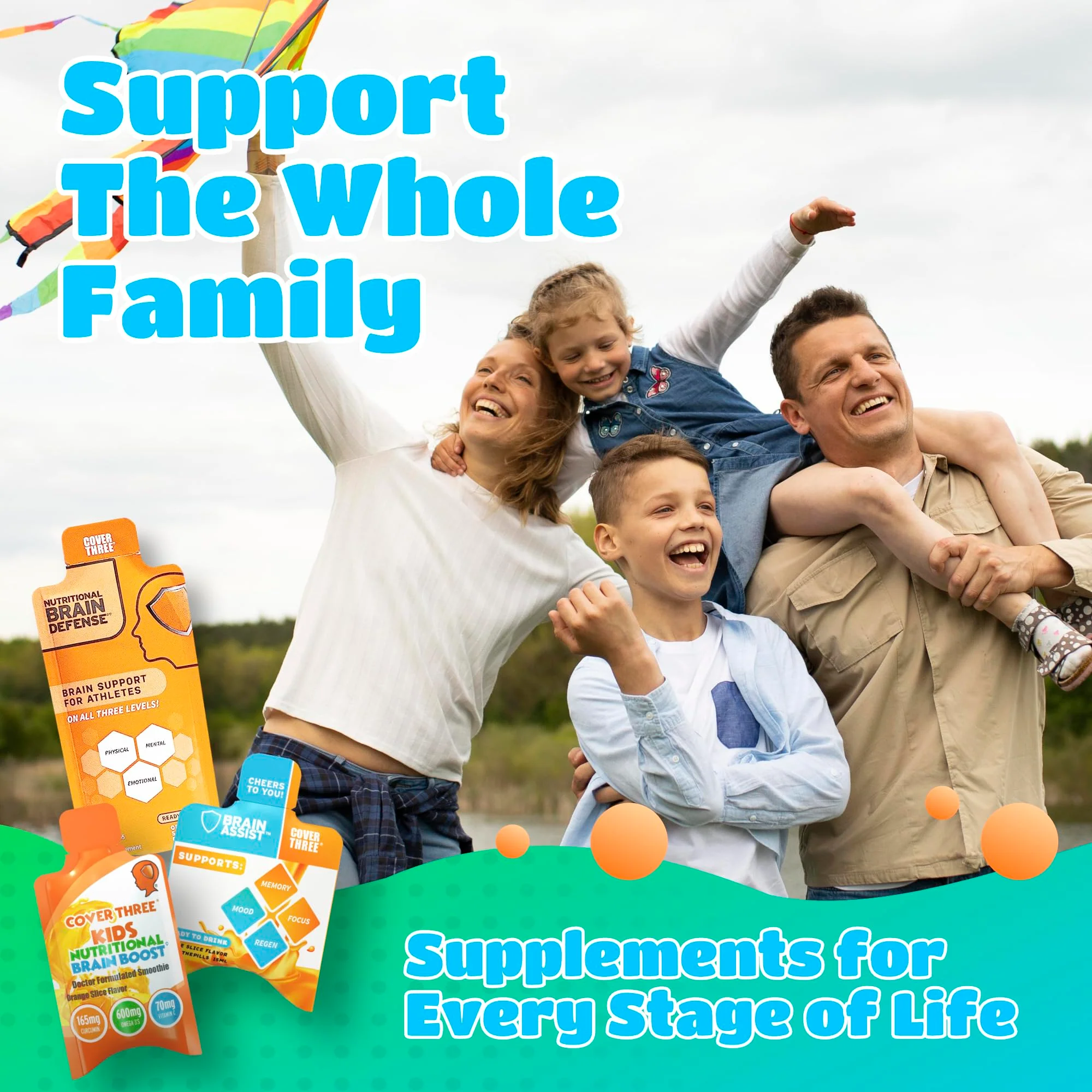 Cover Three Kids Brain Supplement Smoothie – Omega-3 DHA for Focus, Vision & Heart (20 Pouches, 3 Boxes) - Image 6