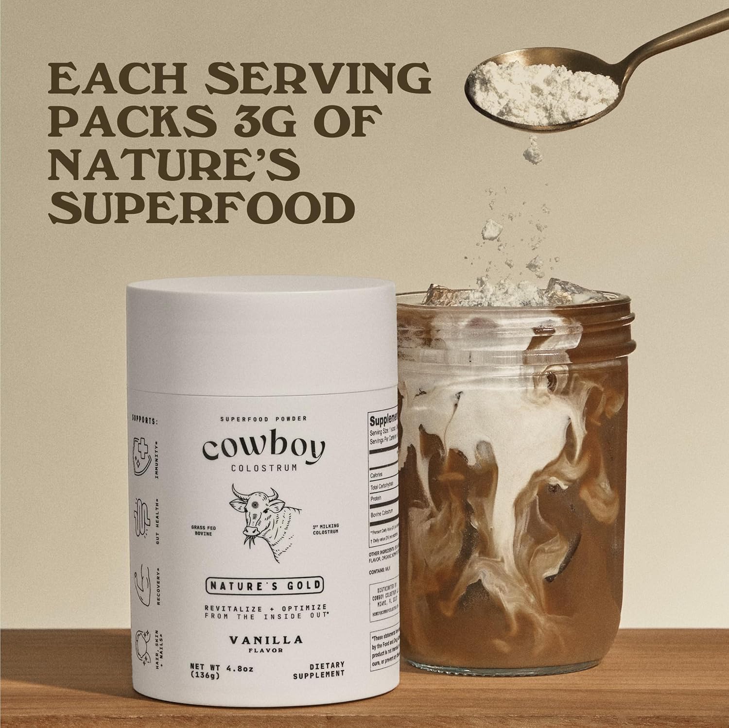 Cowboy Colostrum Powder Travel Packs – First Day Milking, Grass-Fed, Unflavored, 30 Servings - Image 6