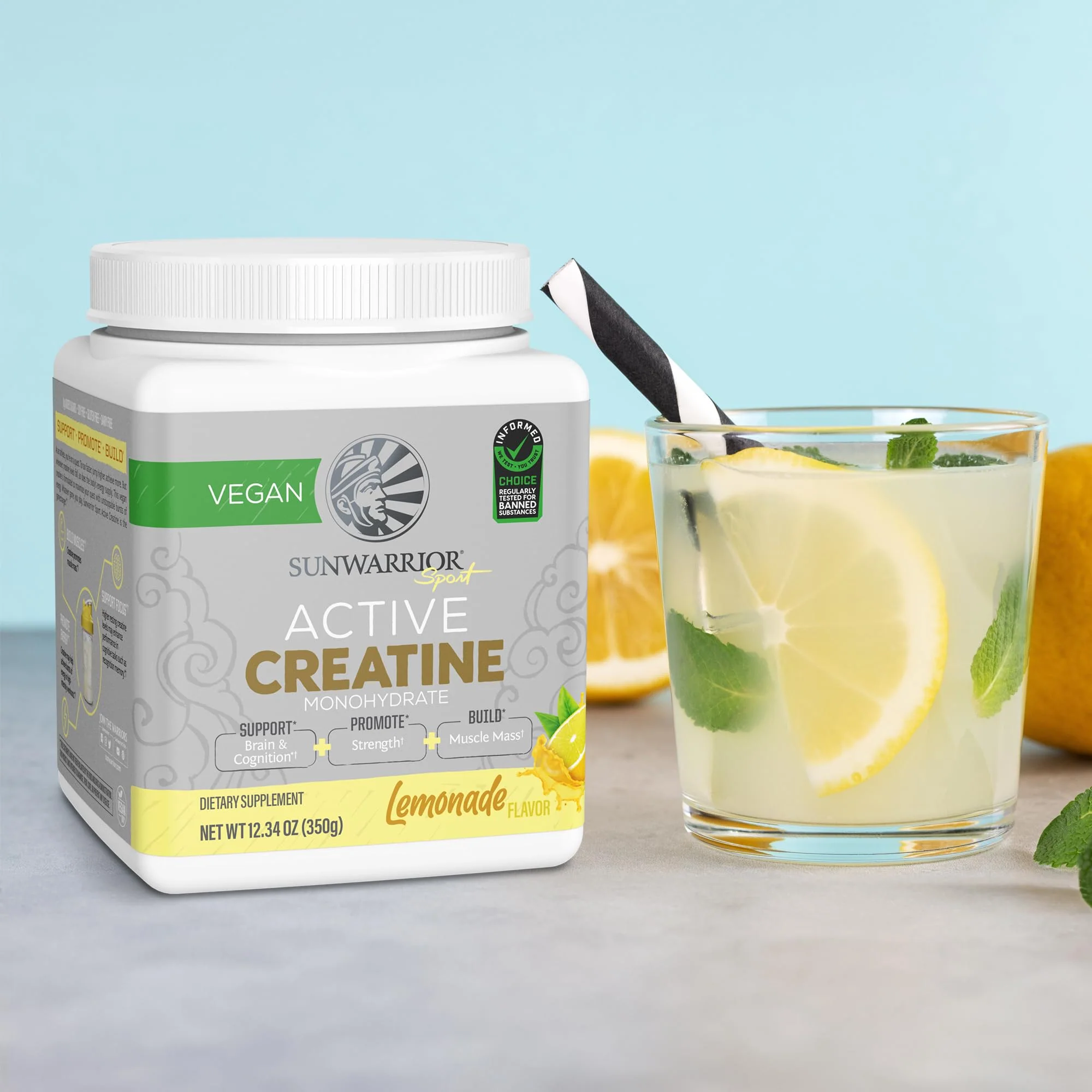 Creatine Monohydrate Powder – Lemonade, 50 Servings | Vegan & Keto Friendly - Image 7