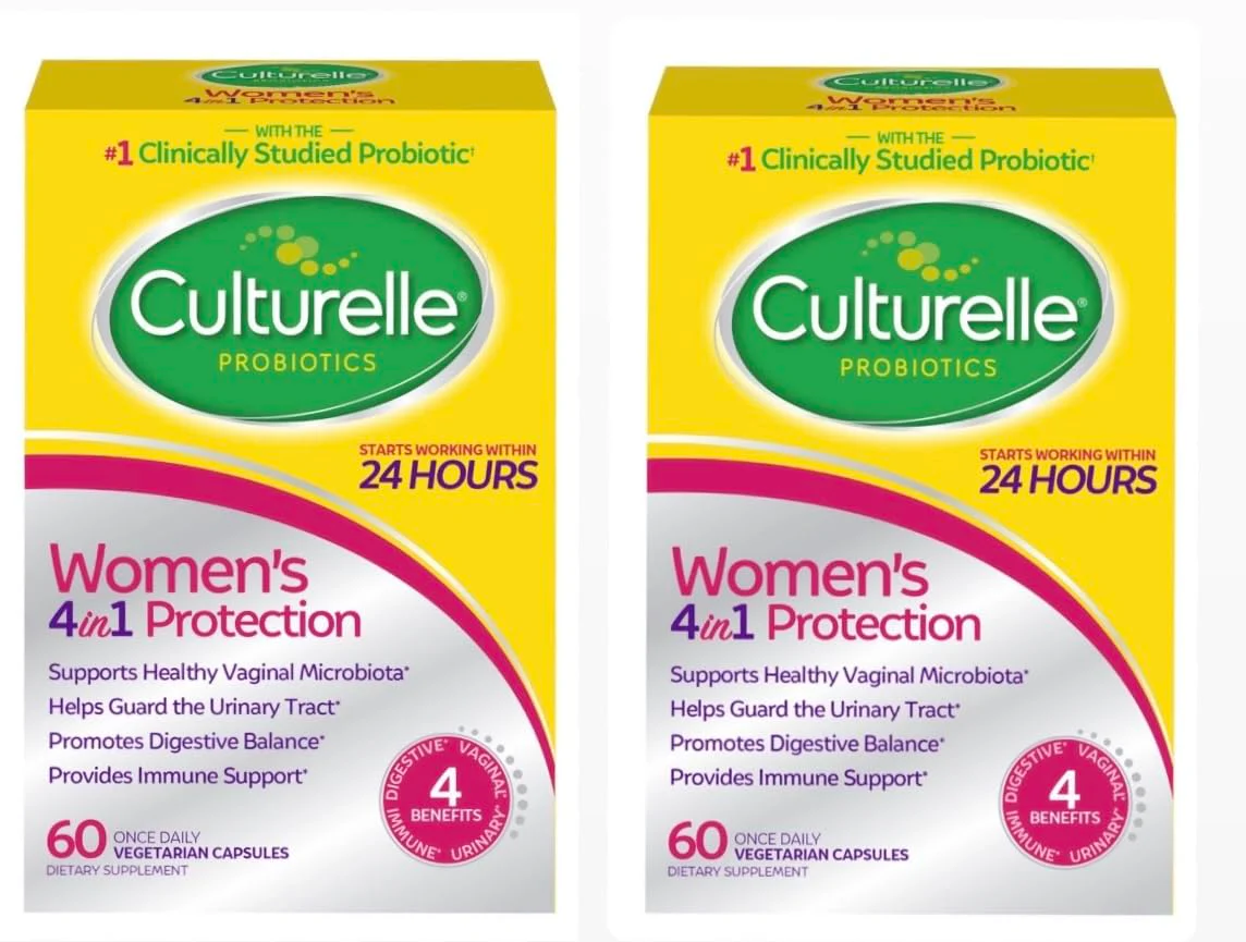 Culturelle Women’s Healthy Balance Probiotics – Digestive, Vaginal & Immune Health – 60 ct (2-Pack) – Non-GMO