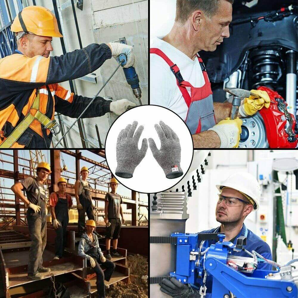 Cut/slash Resistant Safety Gloves with infused Stainless Steel Wire Mesh - Image 9