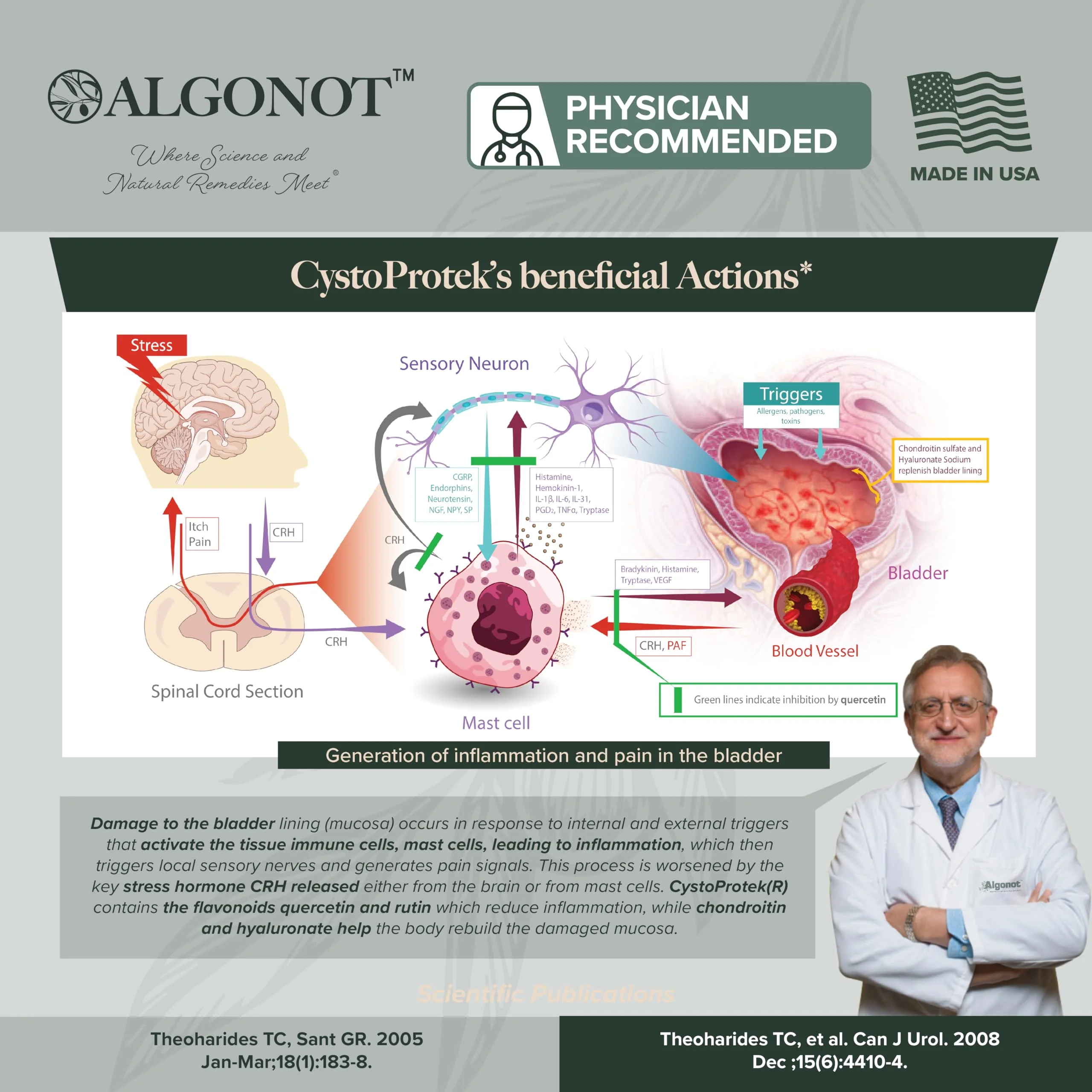 CystoProtek 1 Pack by Algonot – Patented Formula for Bladder Health - Image 6