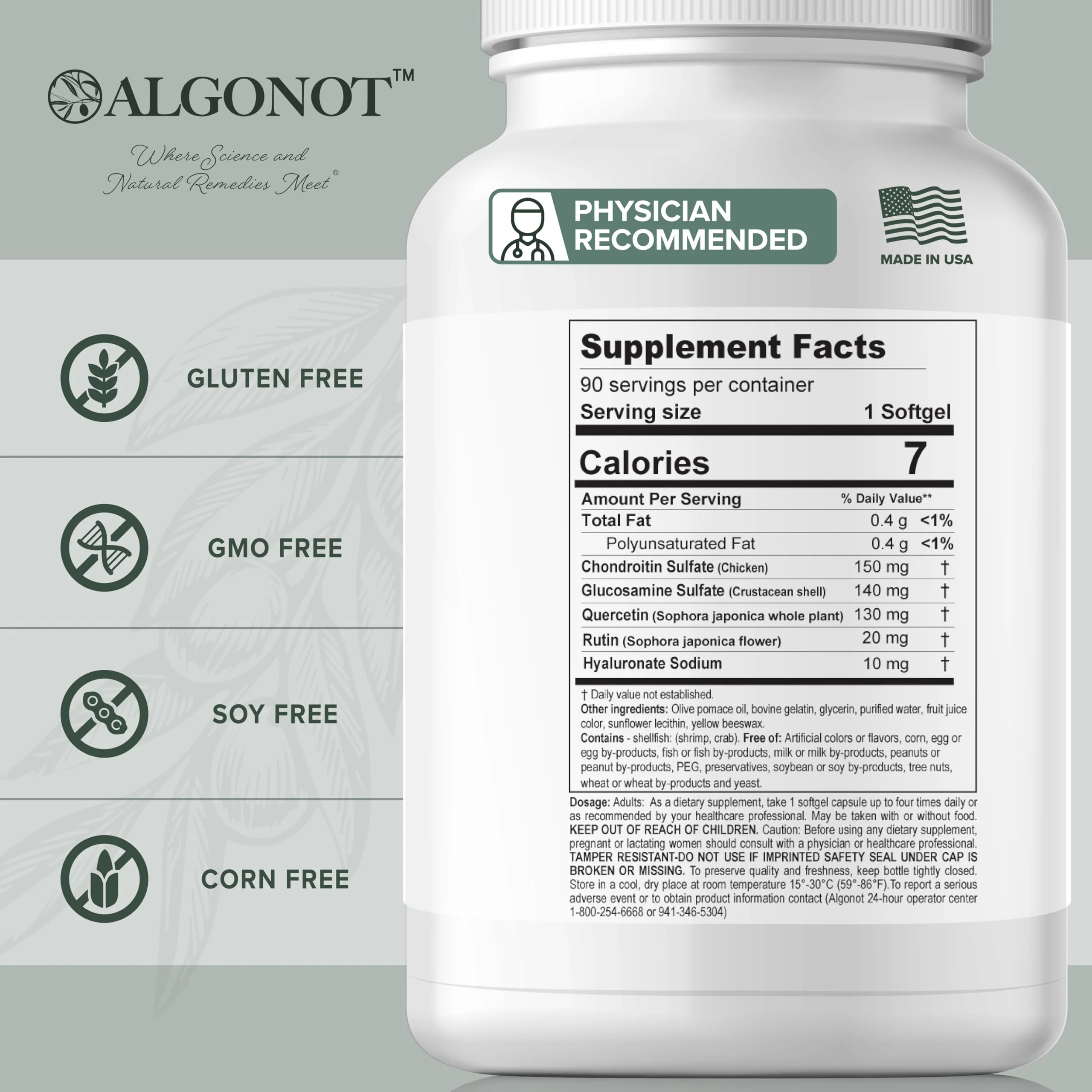 CystoProtek 1 Pack by Algonot – Patented Formula for Bladder Health - Image 9