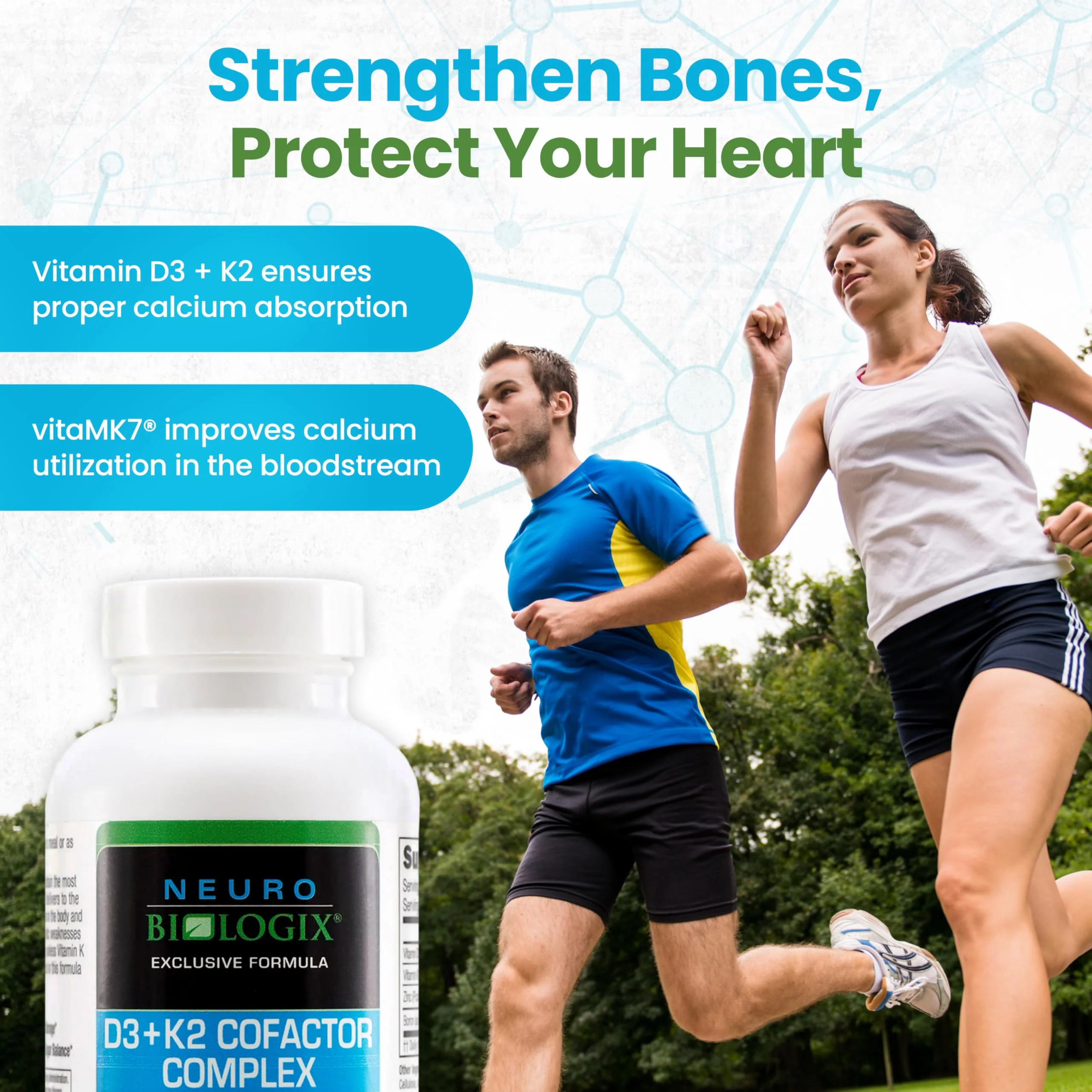D3+K2 Cofactor Complex - Helps Maximize Vitamin D Benefits for Bone, Heart & Immune Support - Formulated with Vitamin D3, K2 (vitaMK7®), Zinc & Boron to Promote Efficient Calcium Utilization – 60 Caps - Image 6