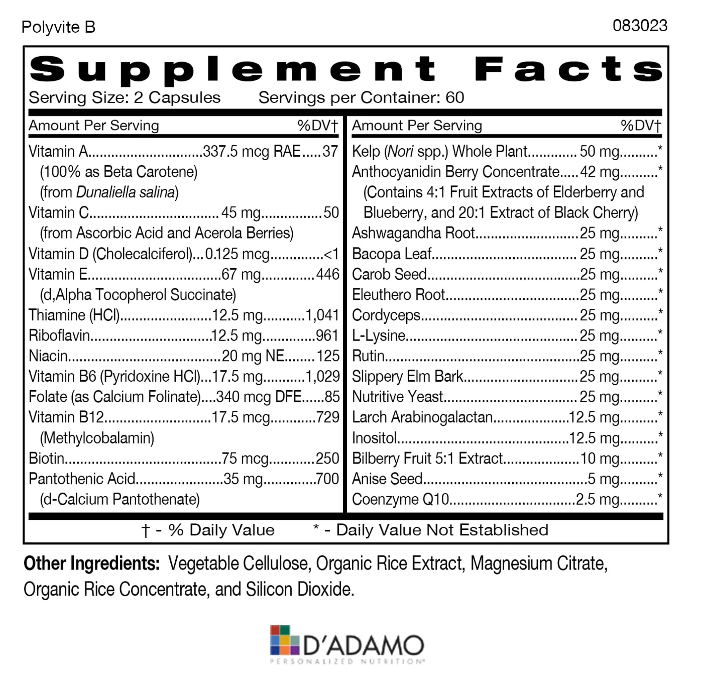 D'Adamo Personalized Nutrition - Optimal Health Stack for Blood Type B - Image 2