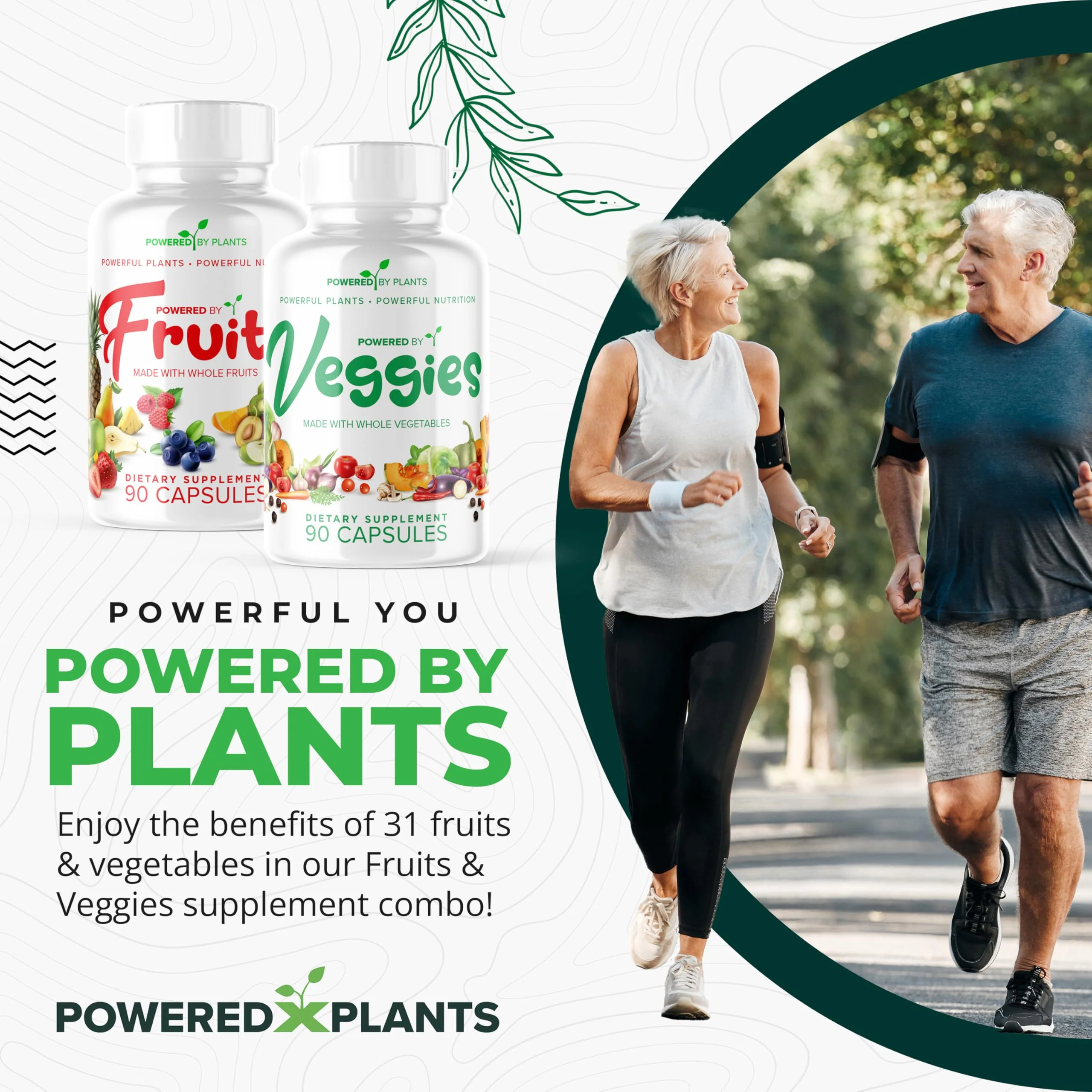 Daily Fruits and Veggies Supplement – 180 Capsules (30 Days) – Non-GMO & Gluten Free – 2-Pack - Image 2