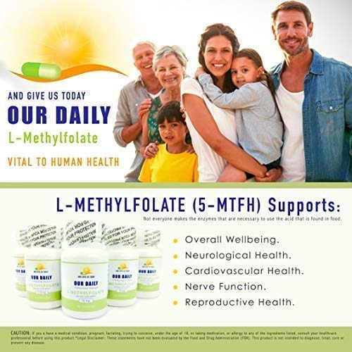 Daily L-Methylfolate 15mg – 2 Bottles (180 Capsules) | 5-MTHF, Non-GMO, Gluten Free - Image 3