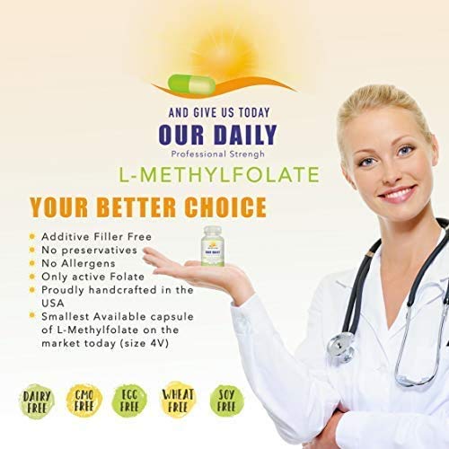 Daily L-Methylfolate 15mg – 2 Bottles (180 Capsules) | 5-MTHF, Non-GMO, Gluten Free - Image 4