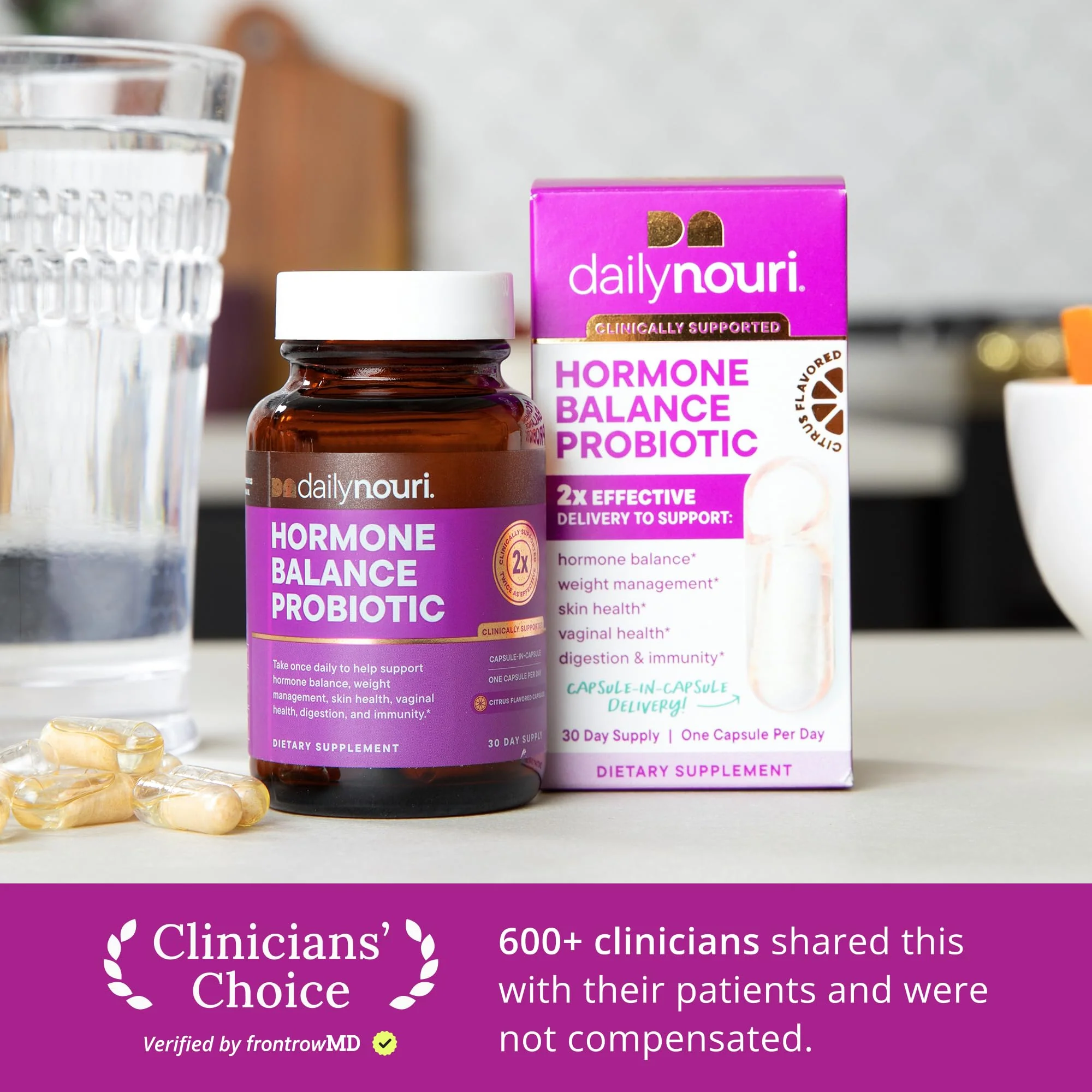Daily Nouri Hormone Balance Probiotic for Women | 7 Strains, 30-Day - Image 2