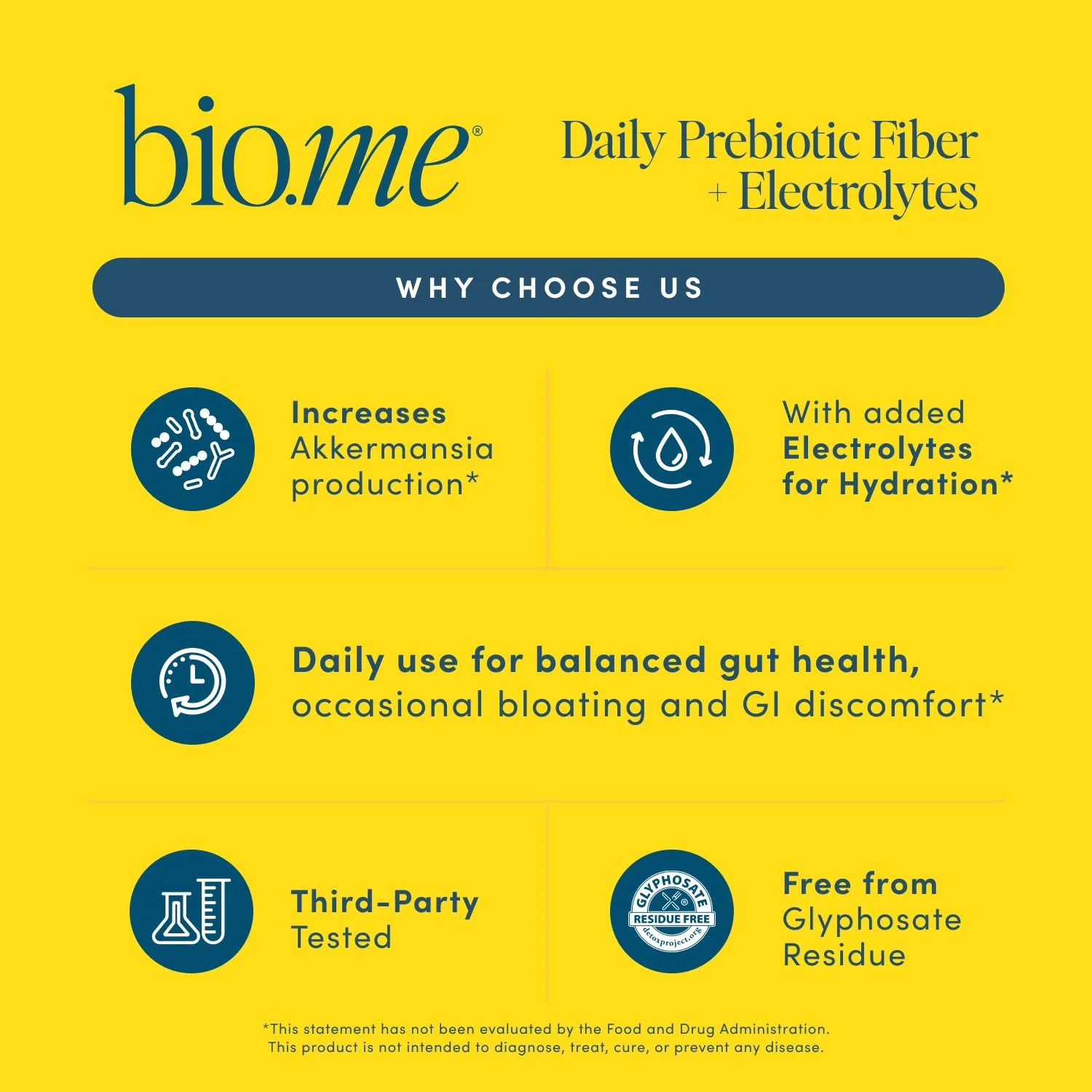 Daily Prebiotic Fiber Lemonade with Electrolytes - 7g Soluble Fiber per Serving - Sugar Free - 30 Servings - Image 5