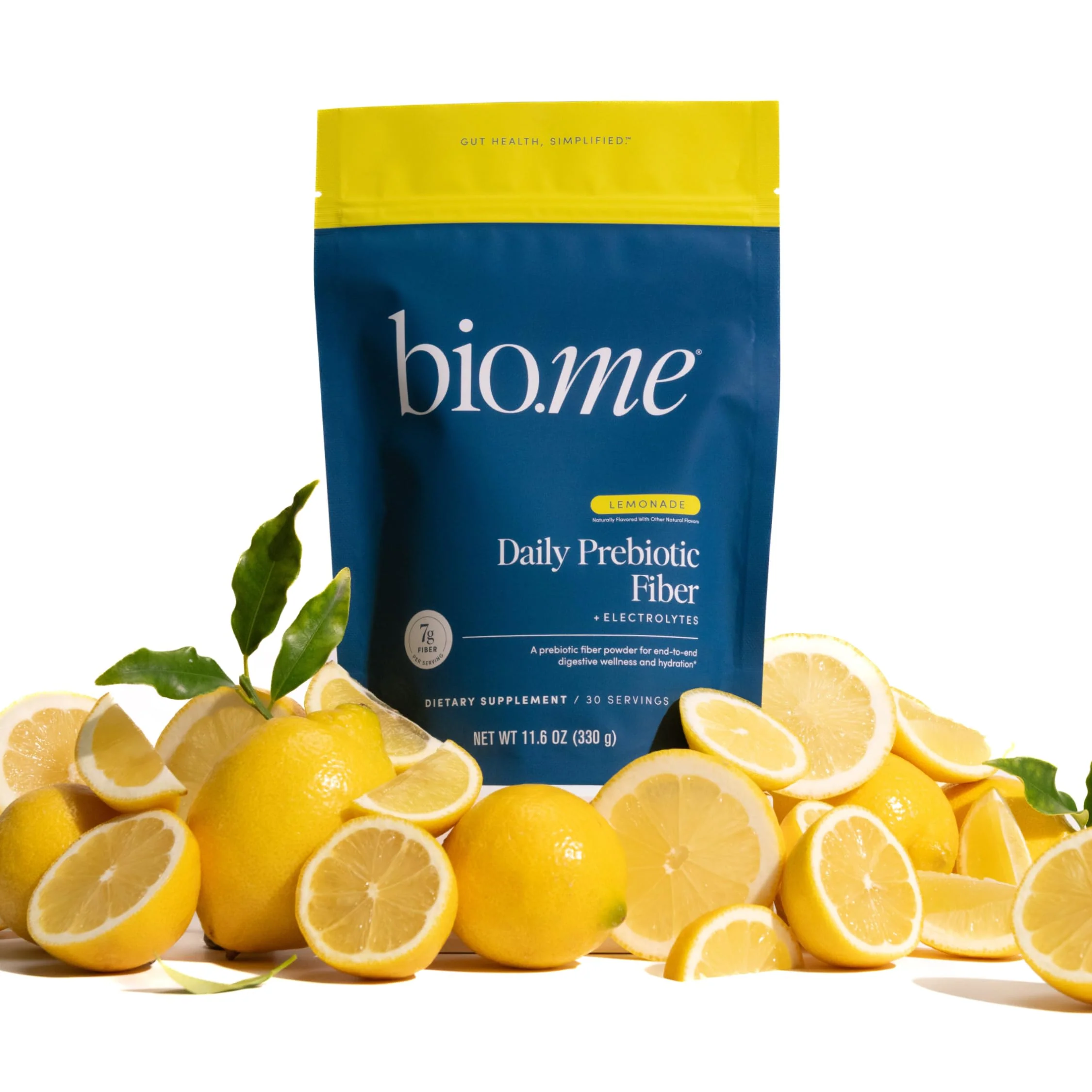 Daily Prebiotic Fiber Lemonade with Electrolytes - 7g Soluble Fiber per Serving - Sugar Free - 30 Servings - Image 8