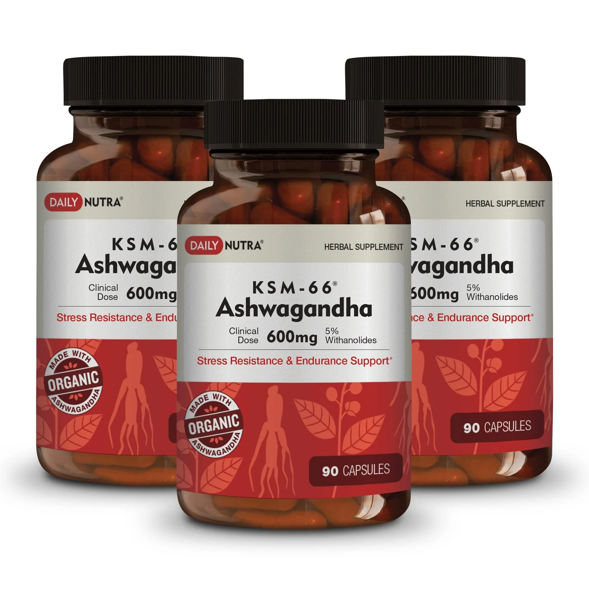 DailyNutra KSM-66 Ashwagandha 600mg Organic Root Extract | High Potency 270 Capsules - Image 12