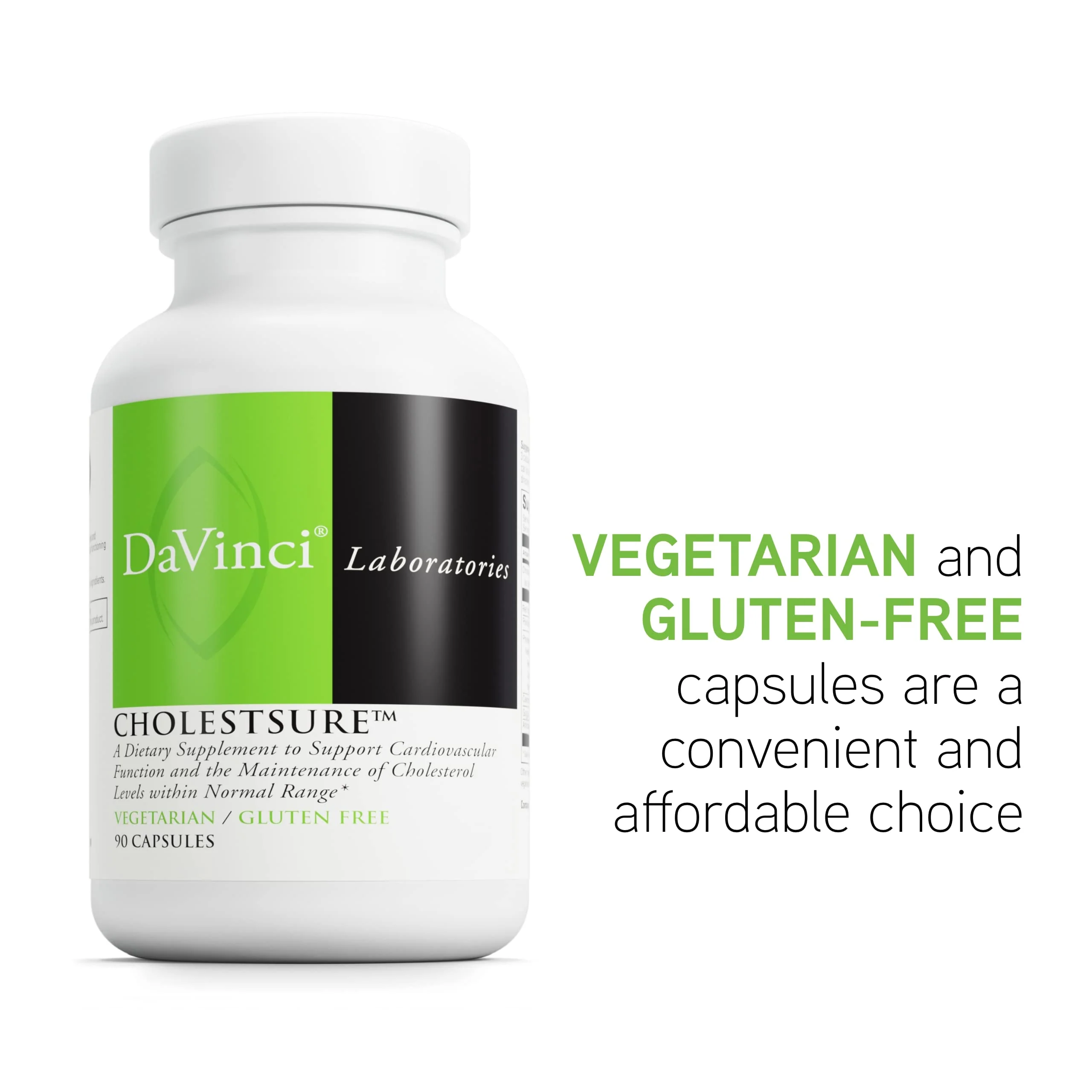 DaVinci CholestSure Supplement – Supports Cardiovascular Function & Healthy Cholesterol (Gluten Free, 90 Vegetarian Capsules) - Image 6