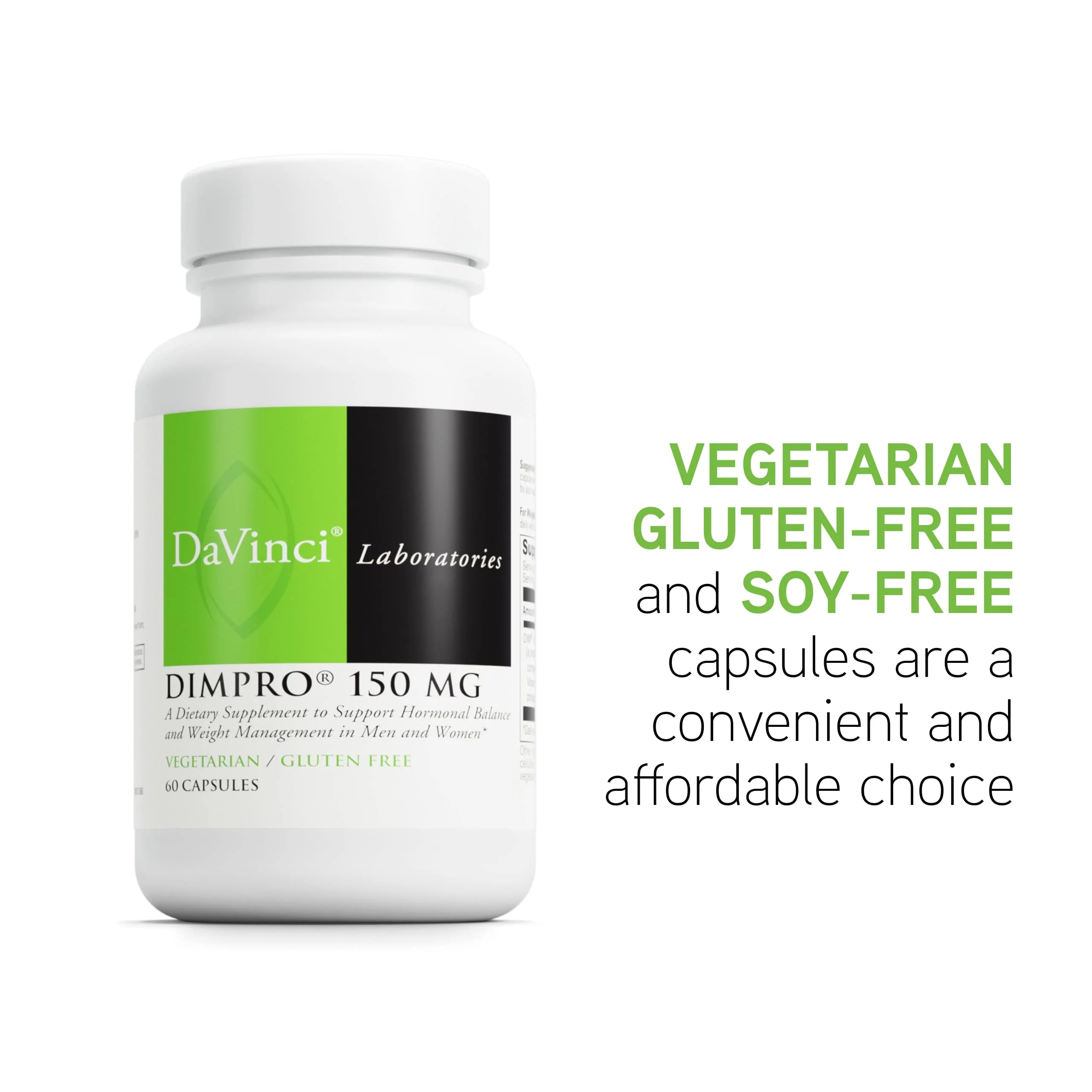 DAVINCI DIMPro 150mg – Hormone Balance & Estrogen Metabolism (Gluten-Free) 60 Caps - Image 5