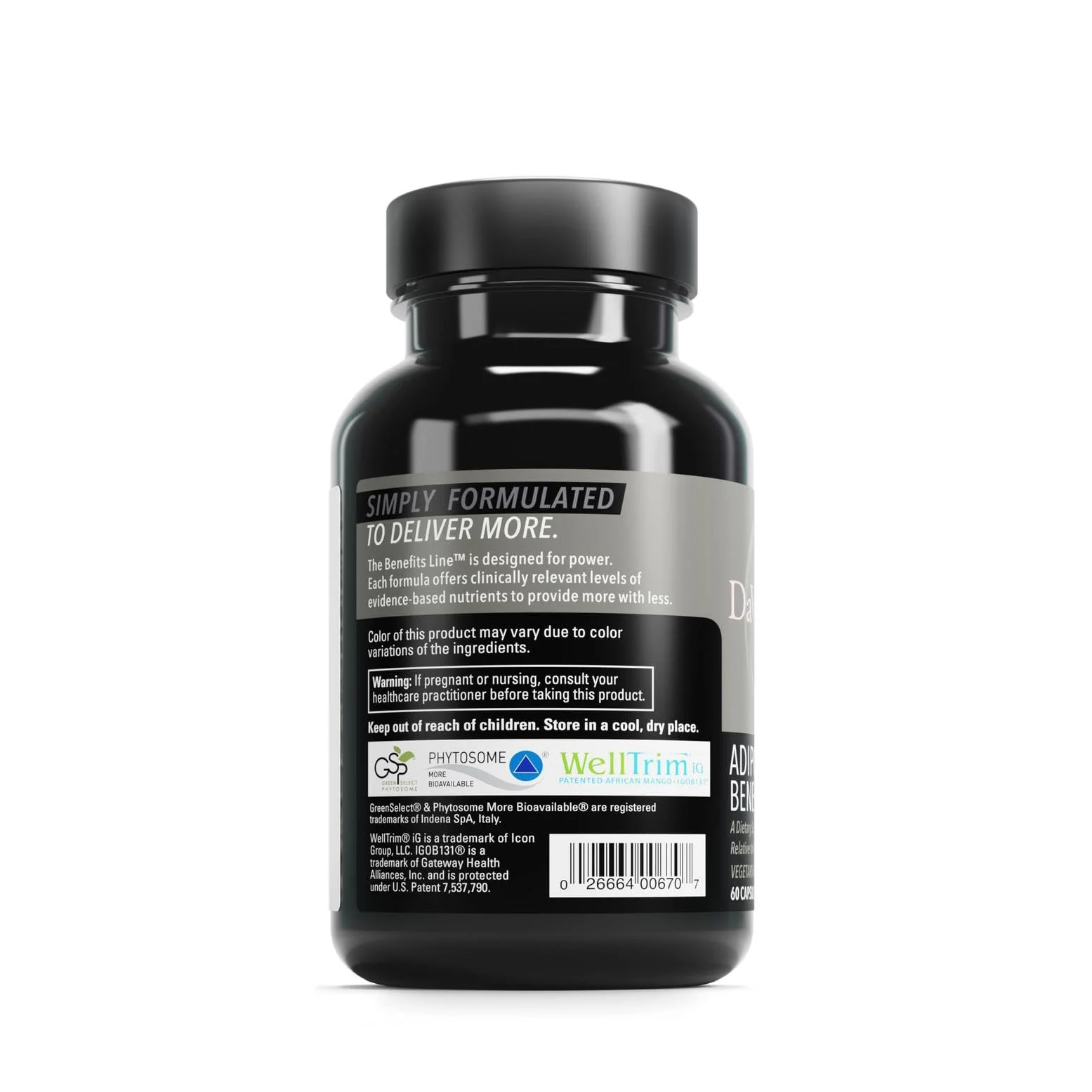 DAVINCI Labs Adipo-Leptin Benefits – Hormone Balance & Metabolism Support | 60 Vegetarian Capsules - Image 3