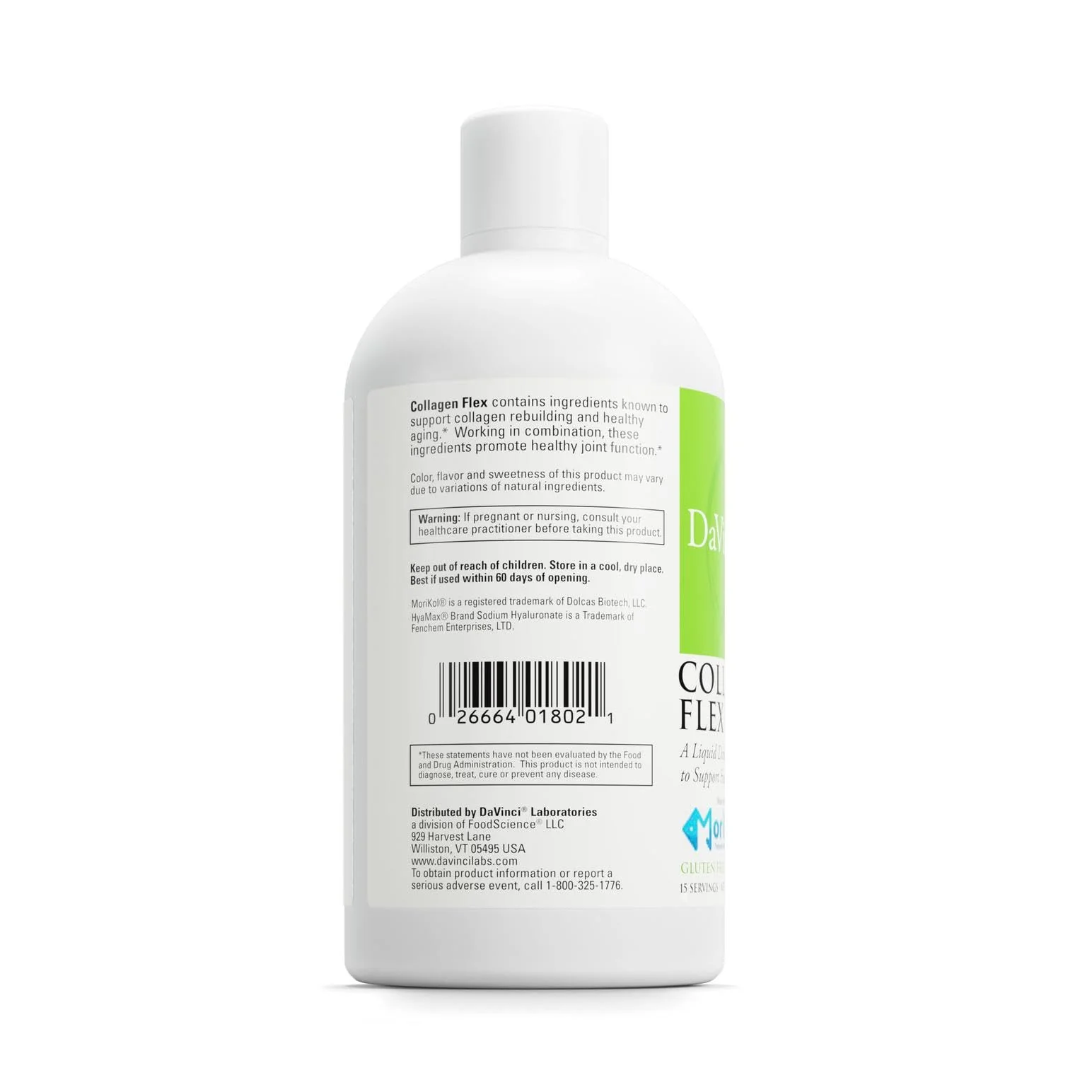 DAVINCI Labs Collagen Flex – Liquid Joint Support, Mint Chocolate (Gluten Free, Soy Free) – 7.6 fl oz - Image 3