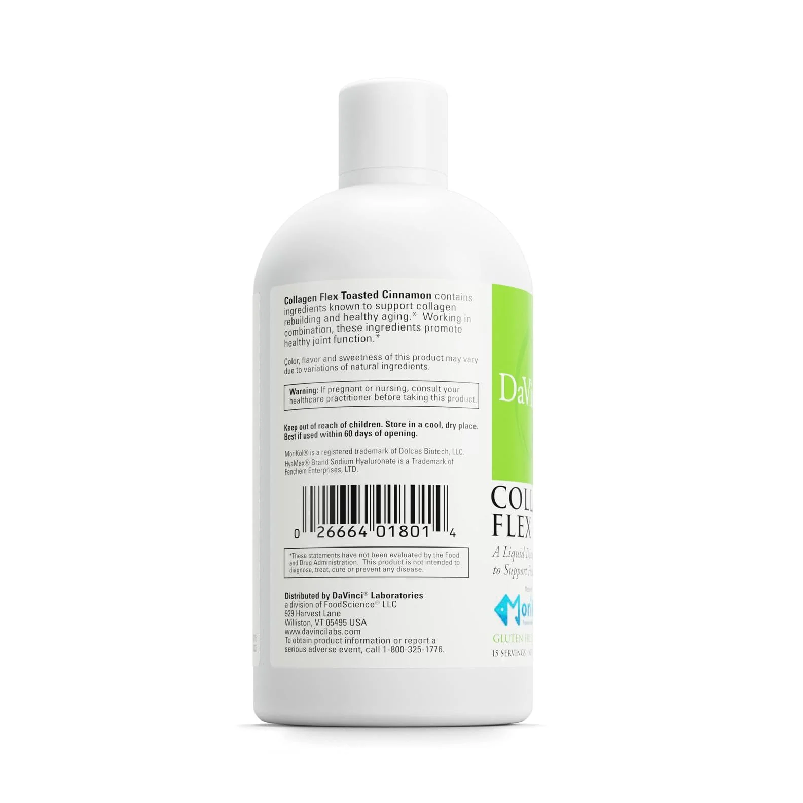 DAVINCI Labs Collagen Flex - Liquid Joint Support, Toasted Cinnamon, 7.6 fl oz - Image 3